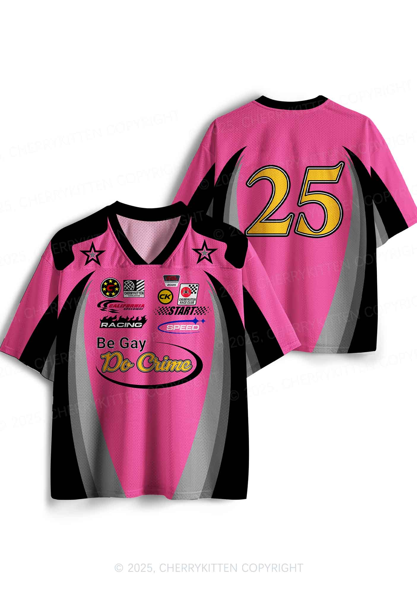 Custom Be Gay Do Crime Pride Y2K Sport Jersey Shirts Cherrykitten