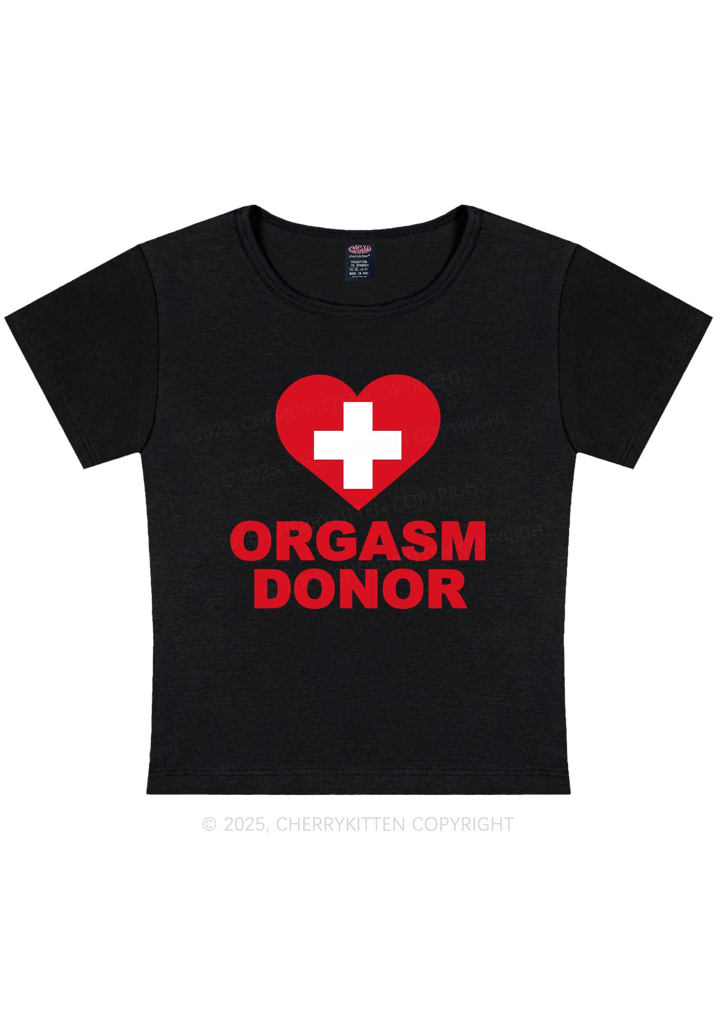 Orgxsm Donor Y2K Baby Tee Cherrykitten