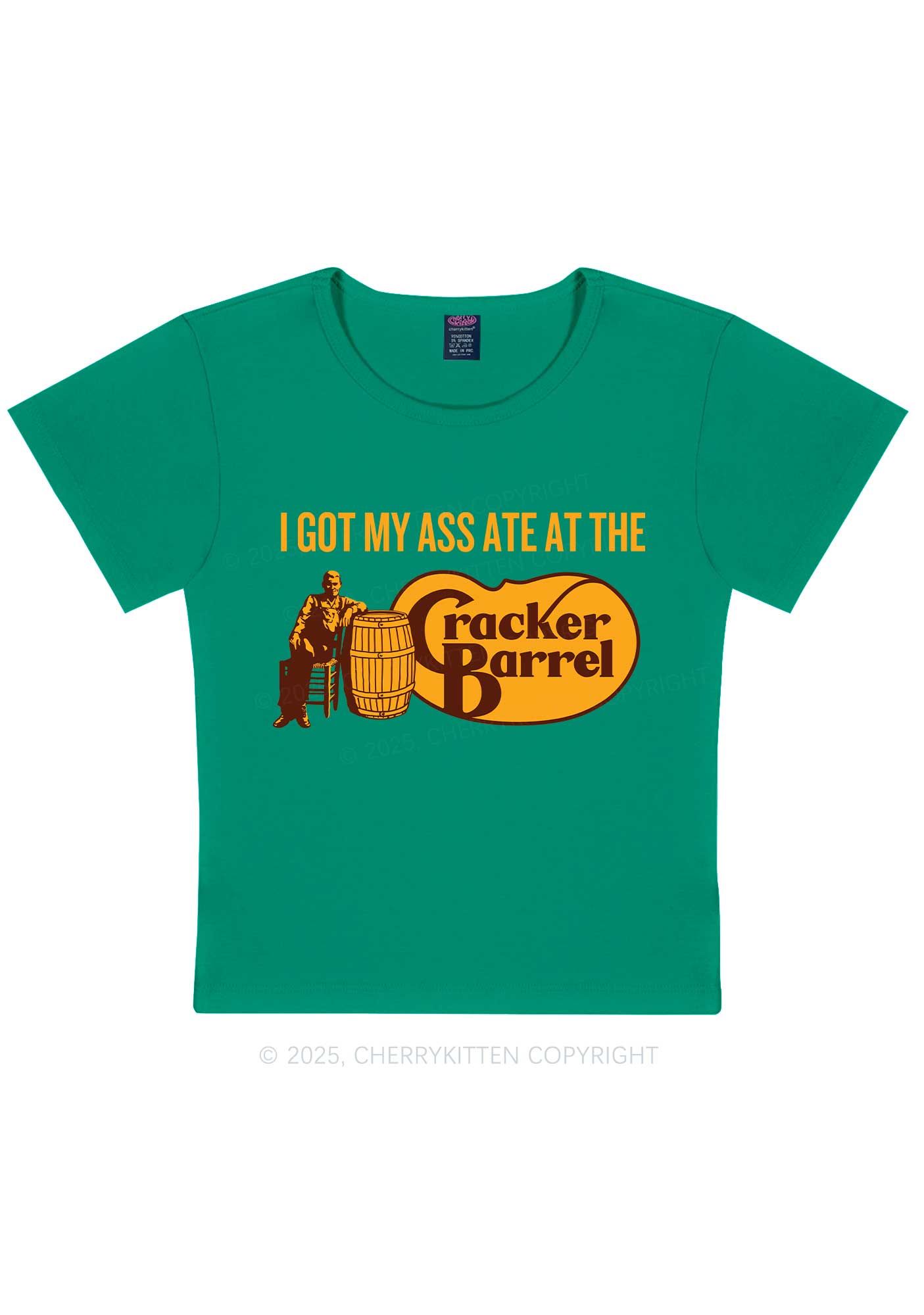 Got My Axx Ate Y2K Baby Tee Cherrykitten