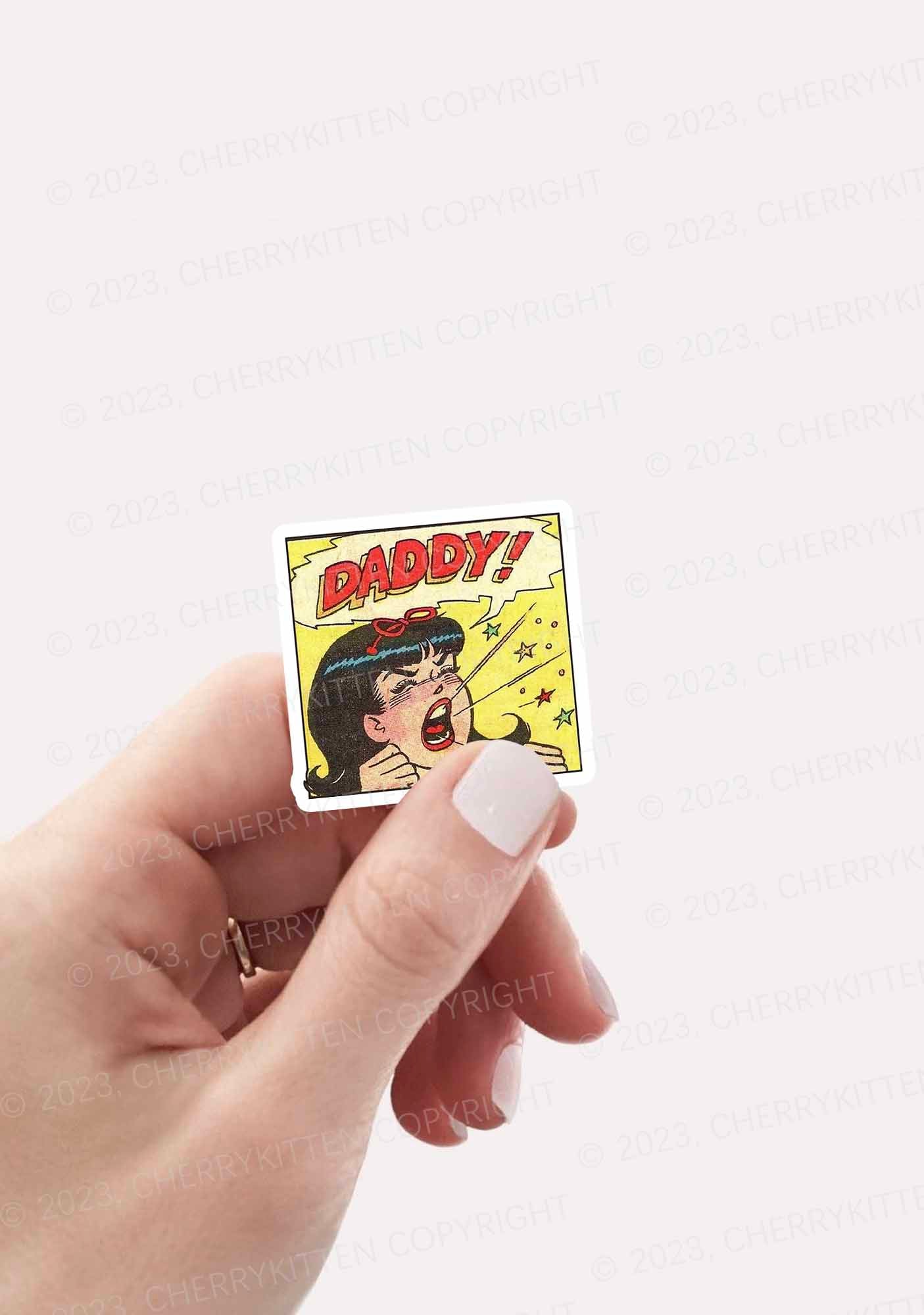 Call For Daddy 1Pc Y2K Sticker Cherrykitten