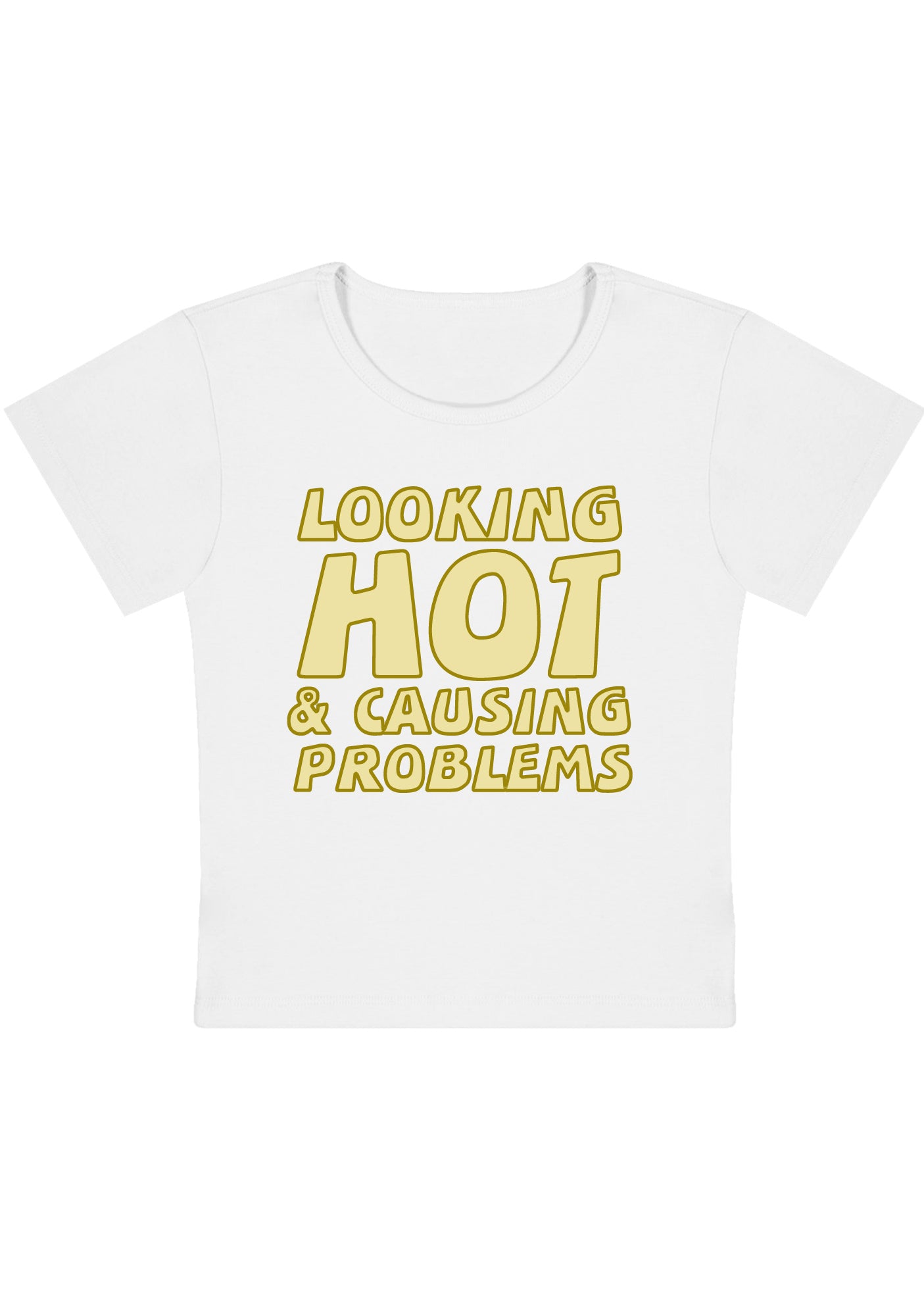 Curvy Looking Hot&Causing Problems Baby Tee