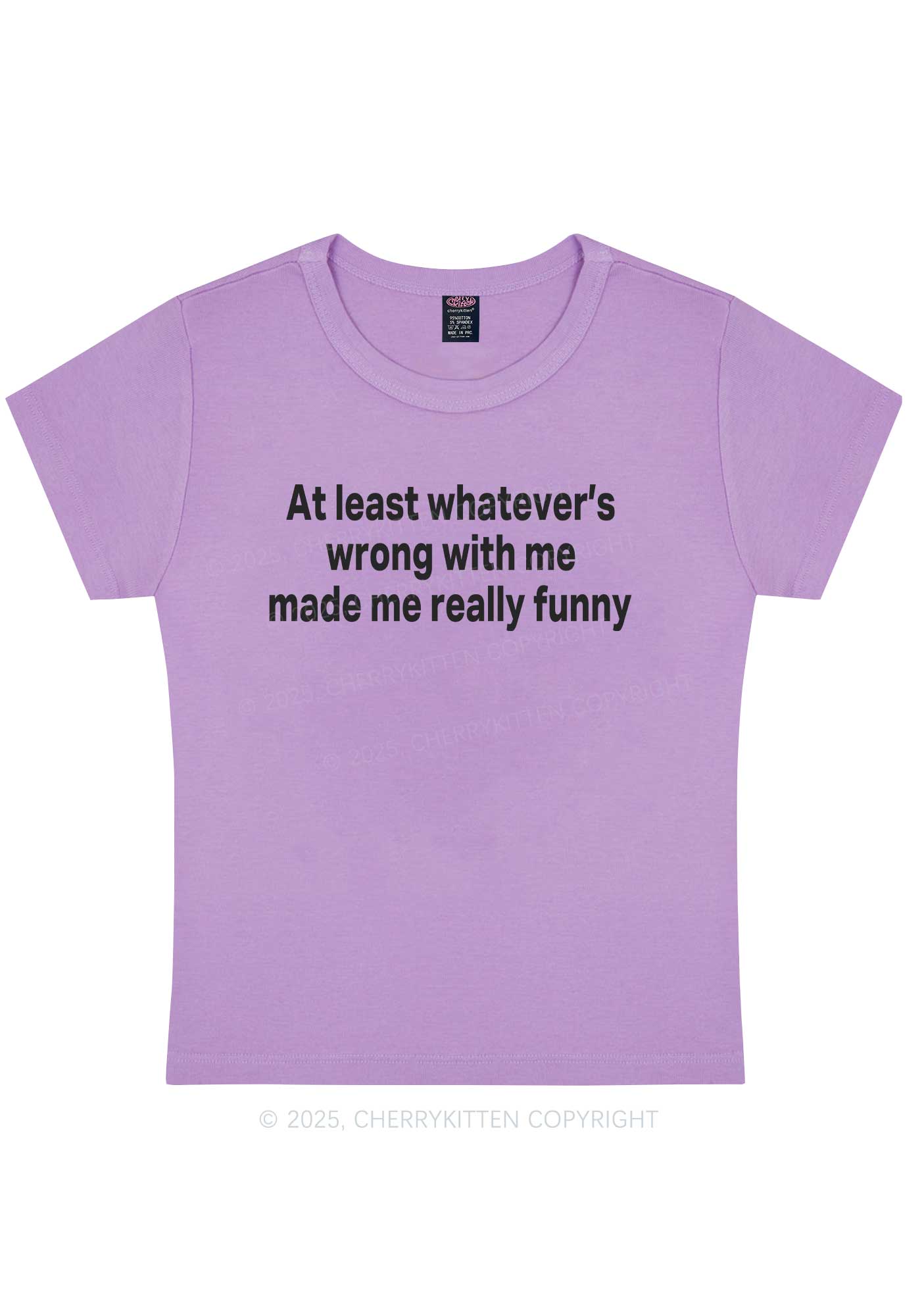 Made Me Really Funny Y2K Baby Tee Cherrykitten