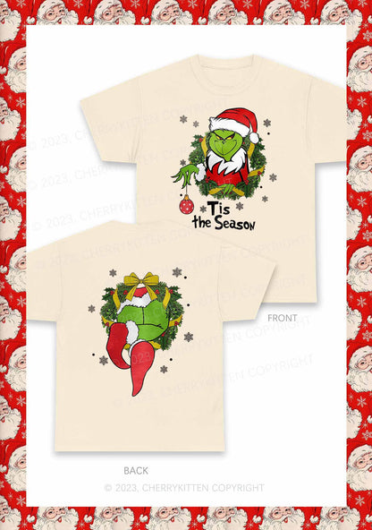 Christmas Tis the Season Two Sides Y2K Chunky Shirt Cherrykitten