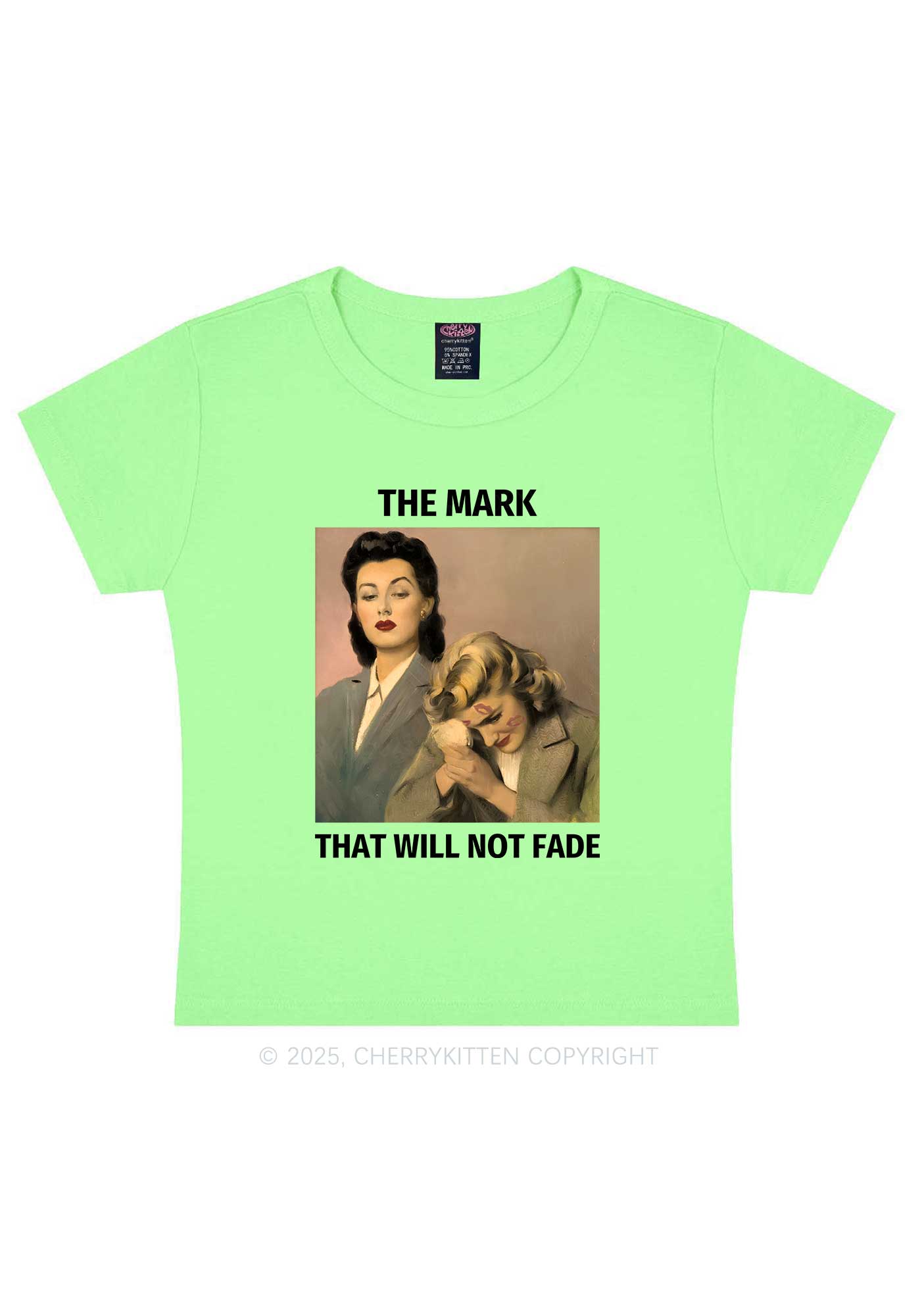 Mark Will Not Fade Pride Y2K Baby Tee Cherrykitten