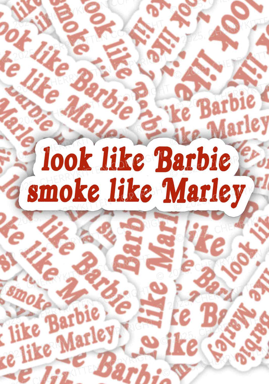 Smoke Like Marley 1Pc Y2K Sticker Cherrykitten