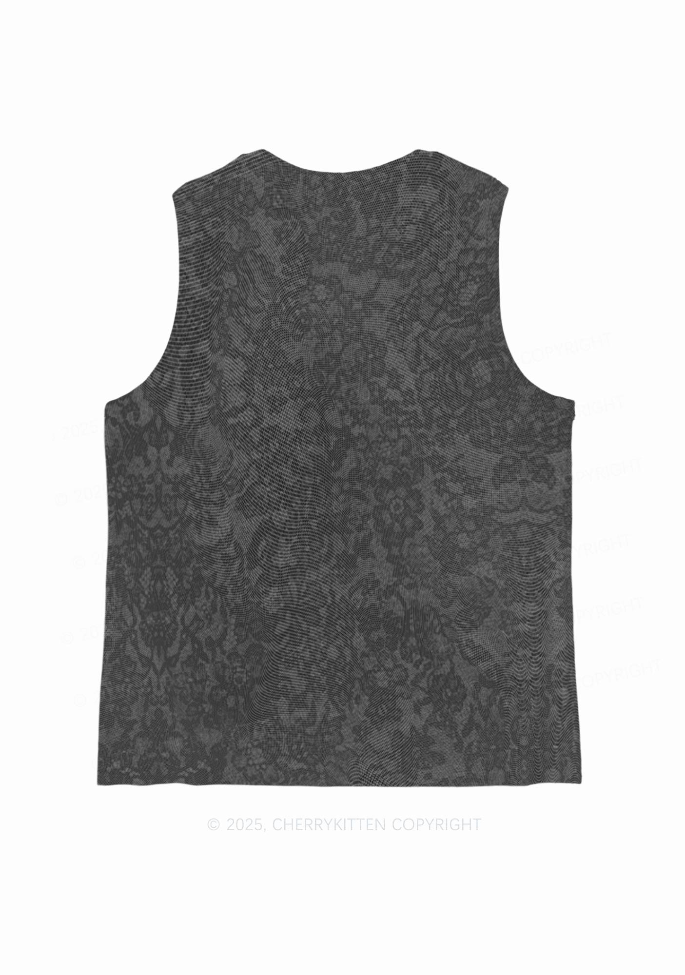 Skeleton Hand Txts Y2K Mesh Muscle Tank Cherrykitten