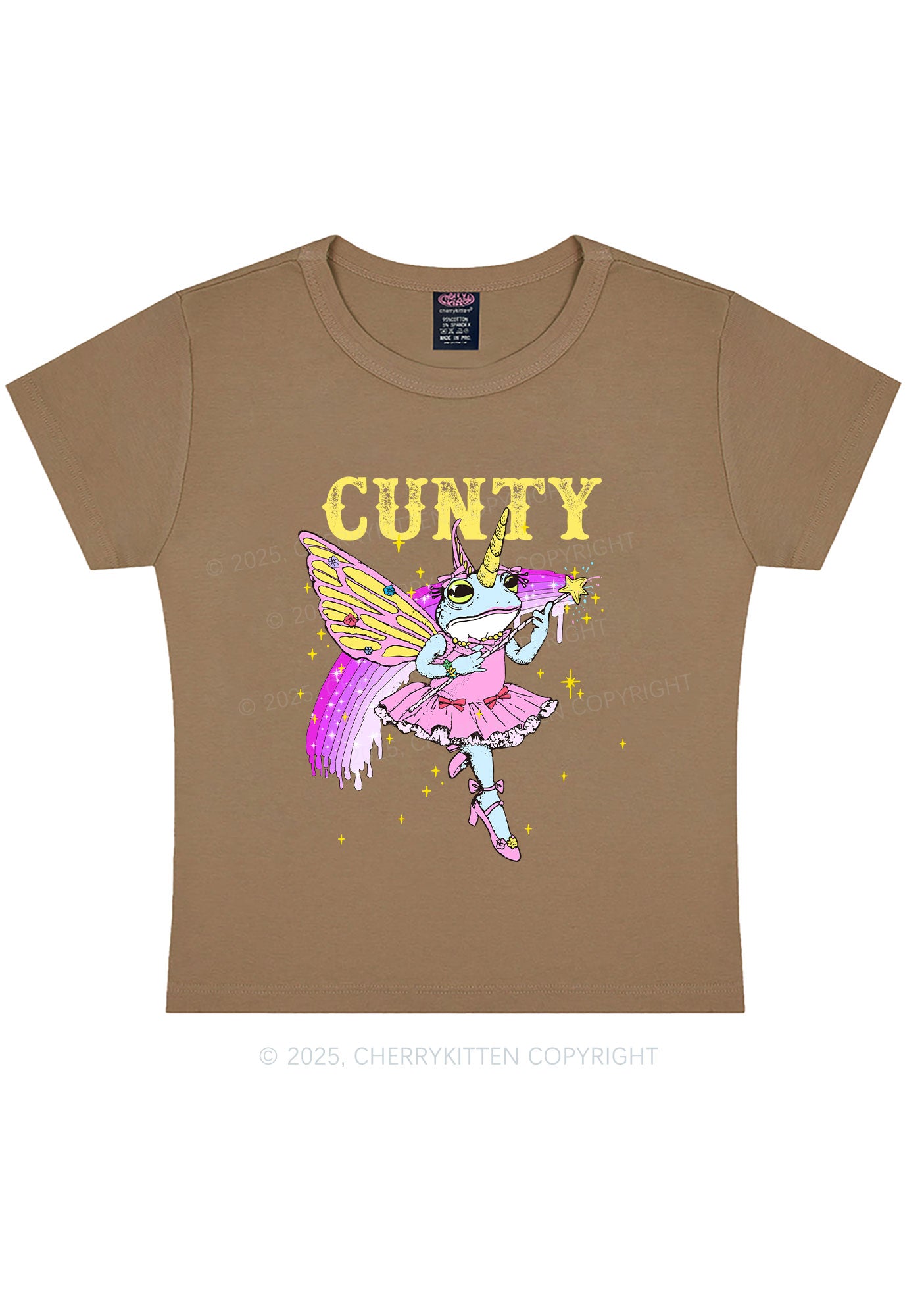 Cxxty Fairy Frog Y2K Baby Tee Cherrykitten