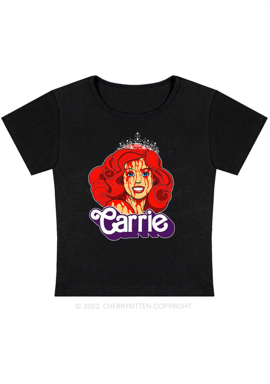 Carrie Queen Halloween Y2K Baby Tee Cherrykitten