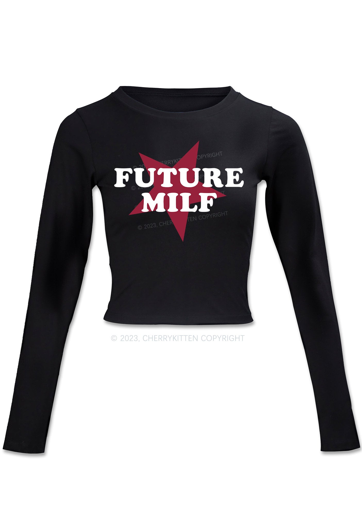 Future Mxxf Long Sleeve Crop Top Cherrykitten