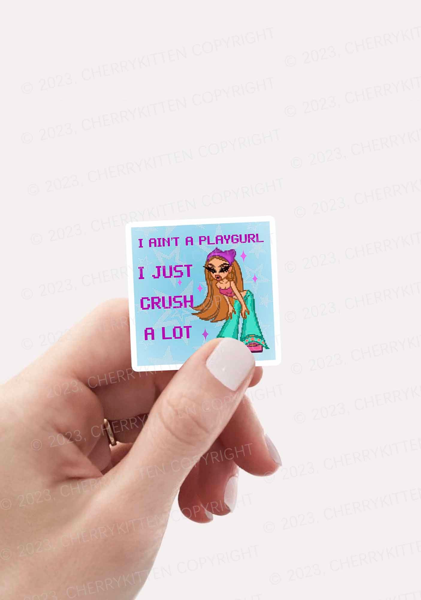 Crush A Lot 1Pc Y2K Sticker Cherrykitten