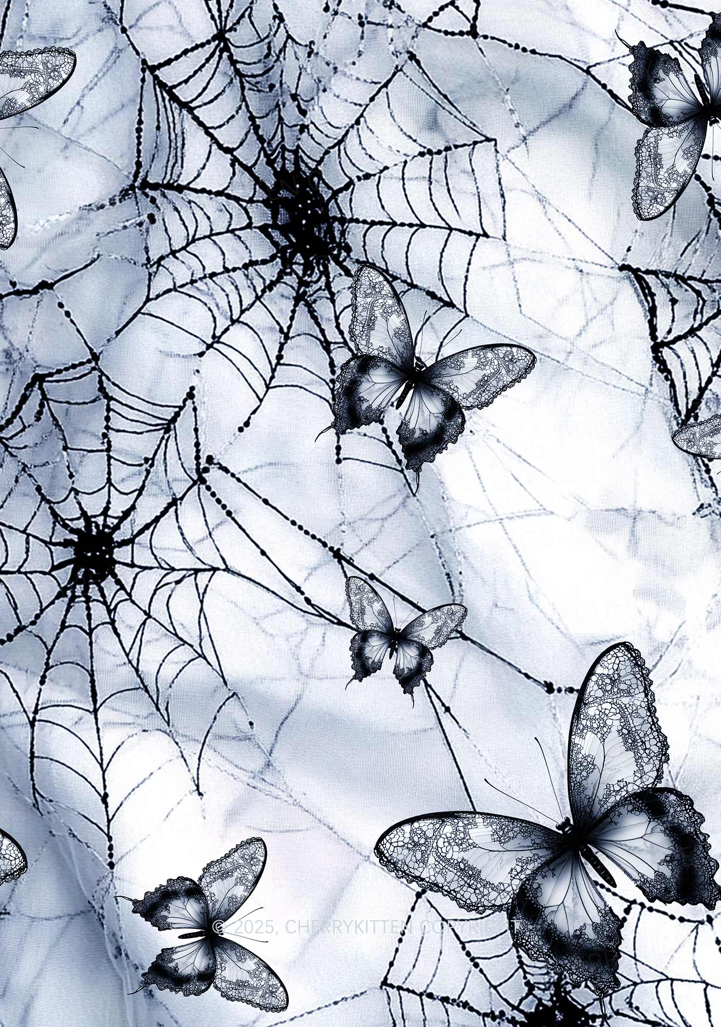 Web And Butterflies Y2K Phone Case Cherrykitten