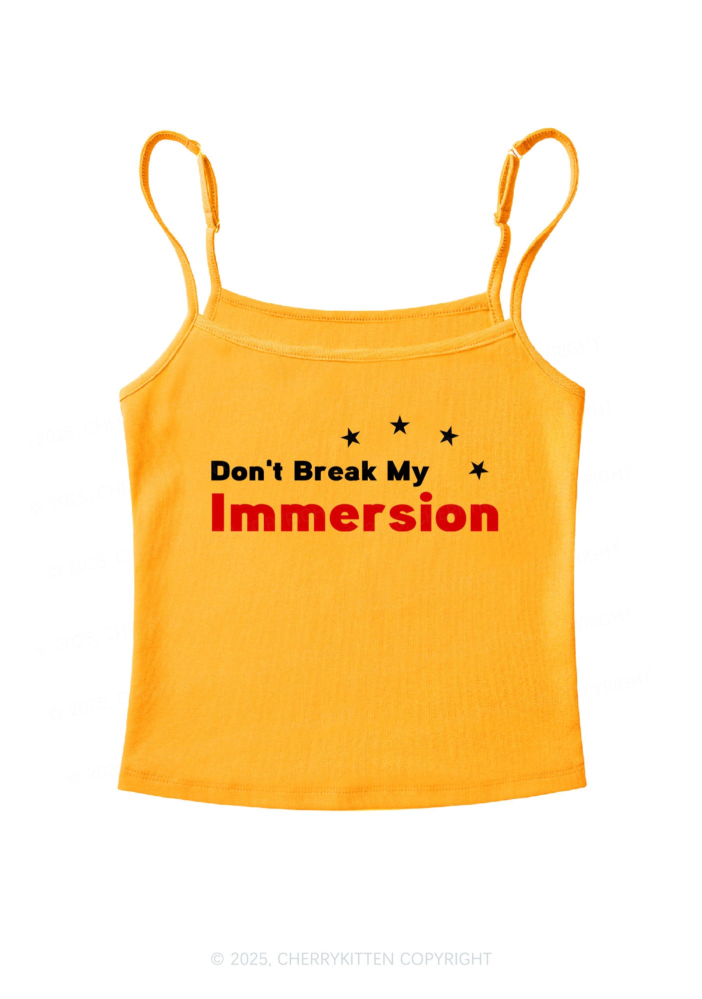 Dont Break My Immersion Y2K Spaghetti Strap Cami Cherrykitten
