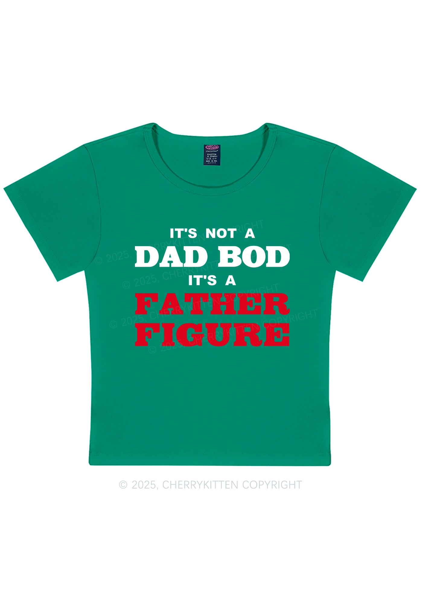 Dad Bod Father Figure Y2K Baby Tee Cherrykitten
