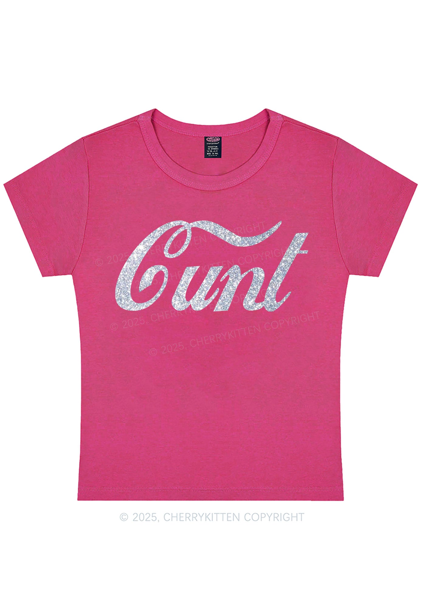 Glitter Special Cxxt Y2K Baby Tee Cherrykitten
