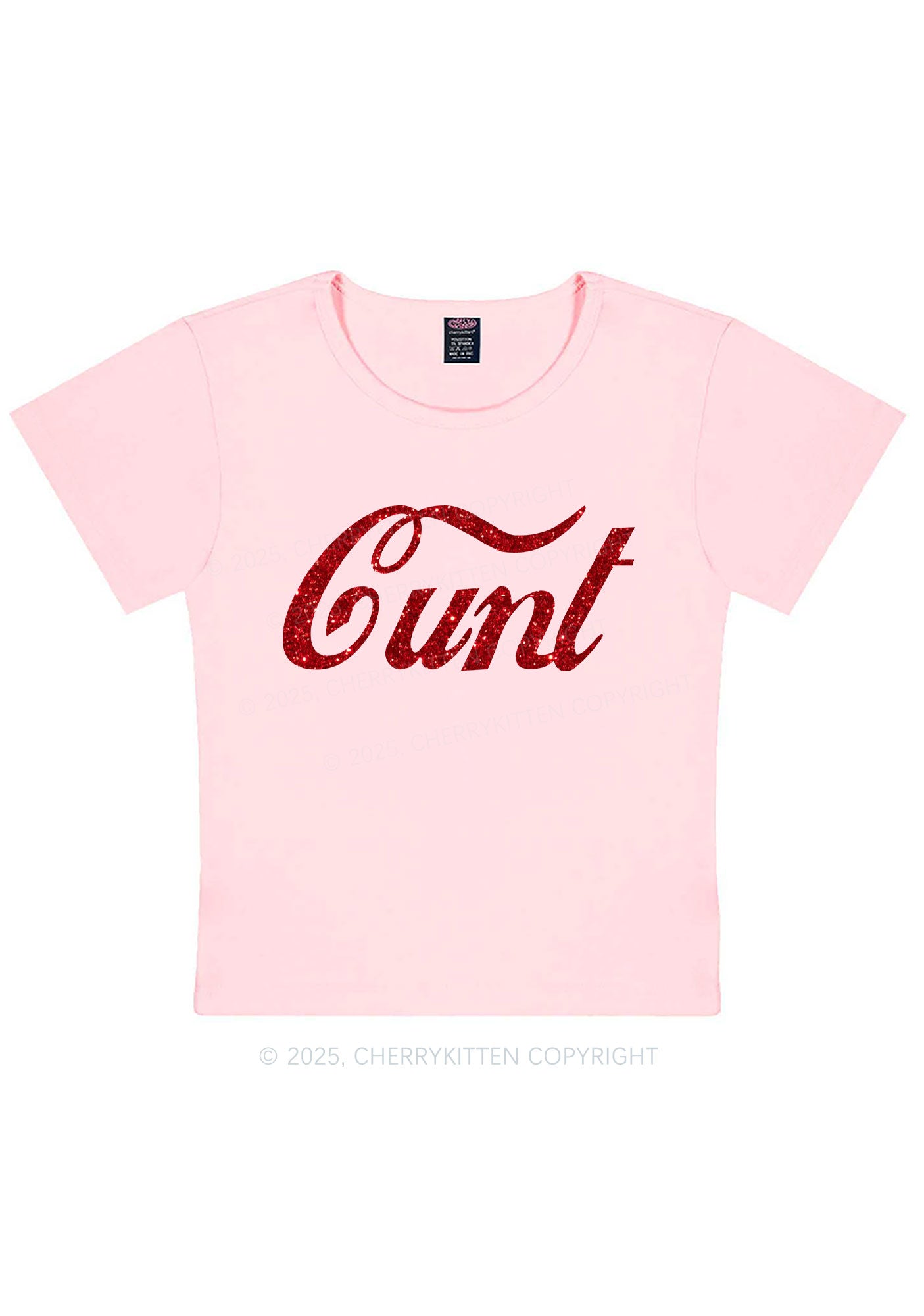 Glitter Special Cxxt Y2K Baby Tee Cherrykitten