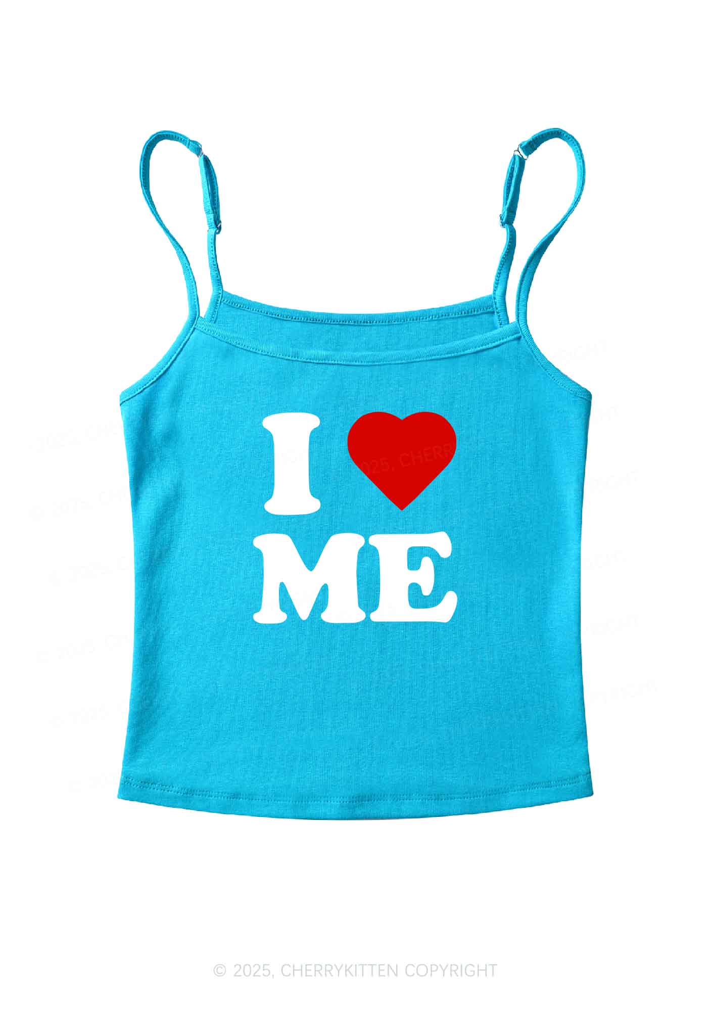 I Love Me Y2K Spaghetti Strap Cami Cherrykitten