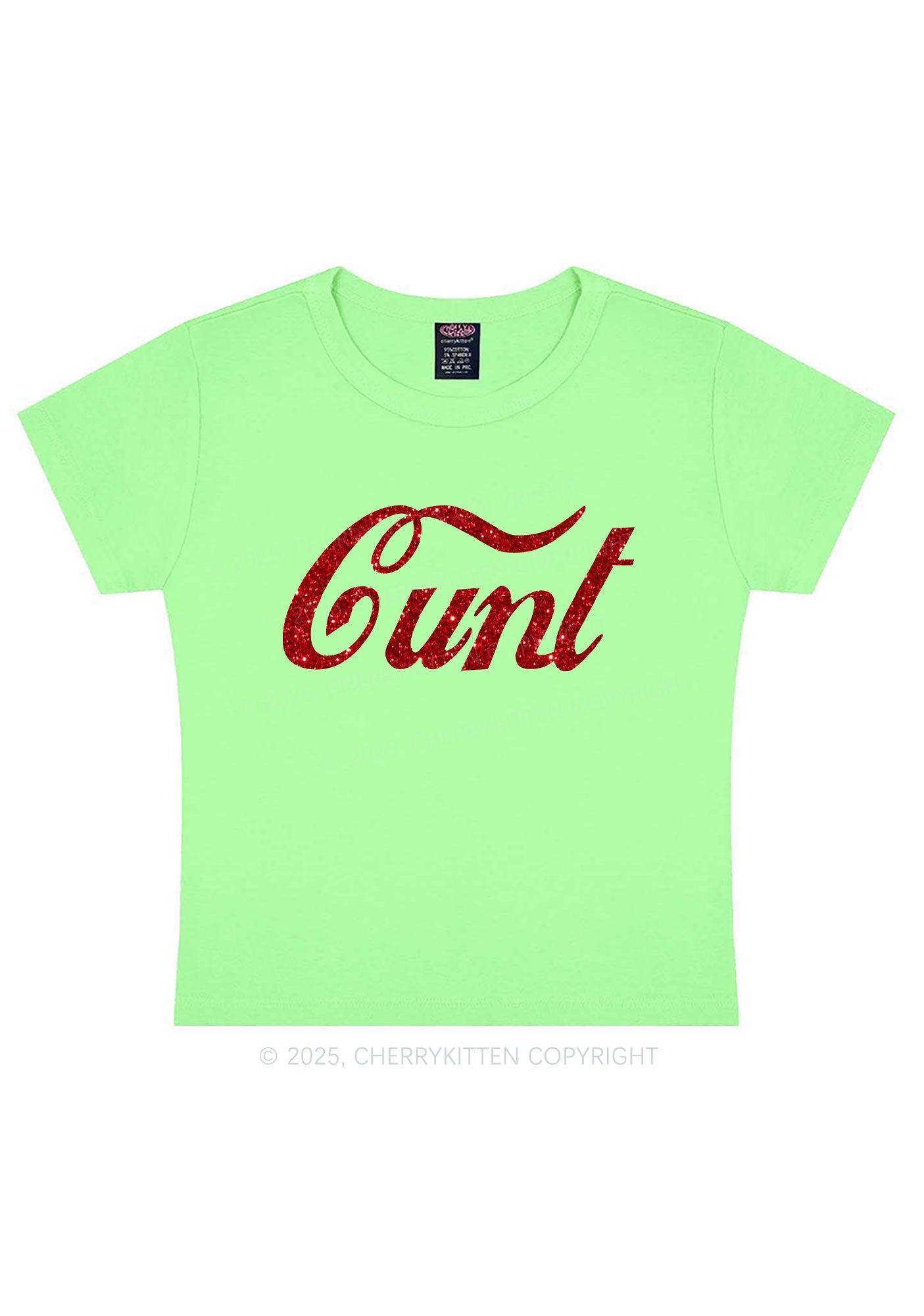 Glitter Special Cxxt Y2K Baby Tee Cherrykitten