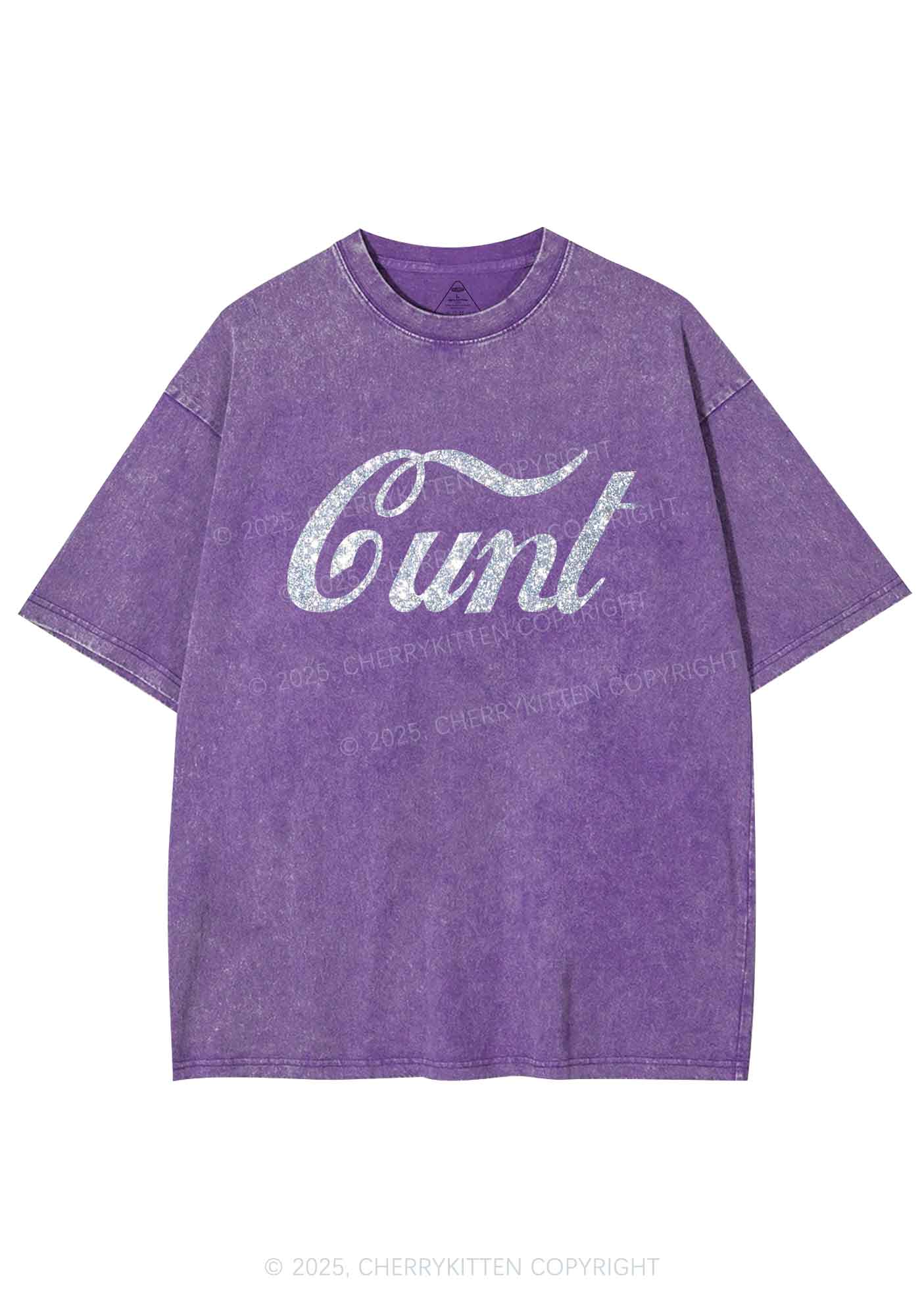Glitter Special Cxxt Y2K Shirts Washed Tee Cherrykitten