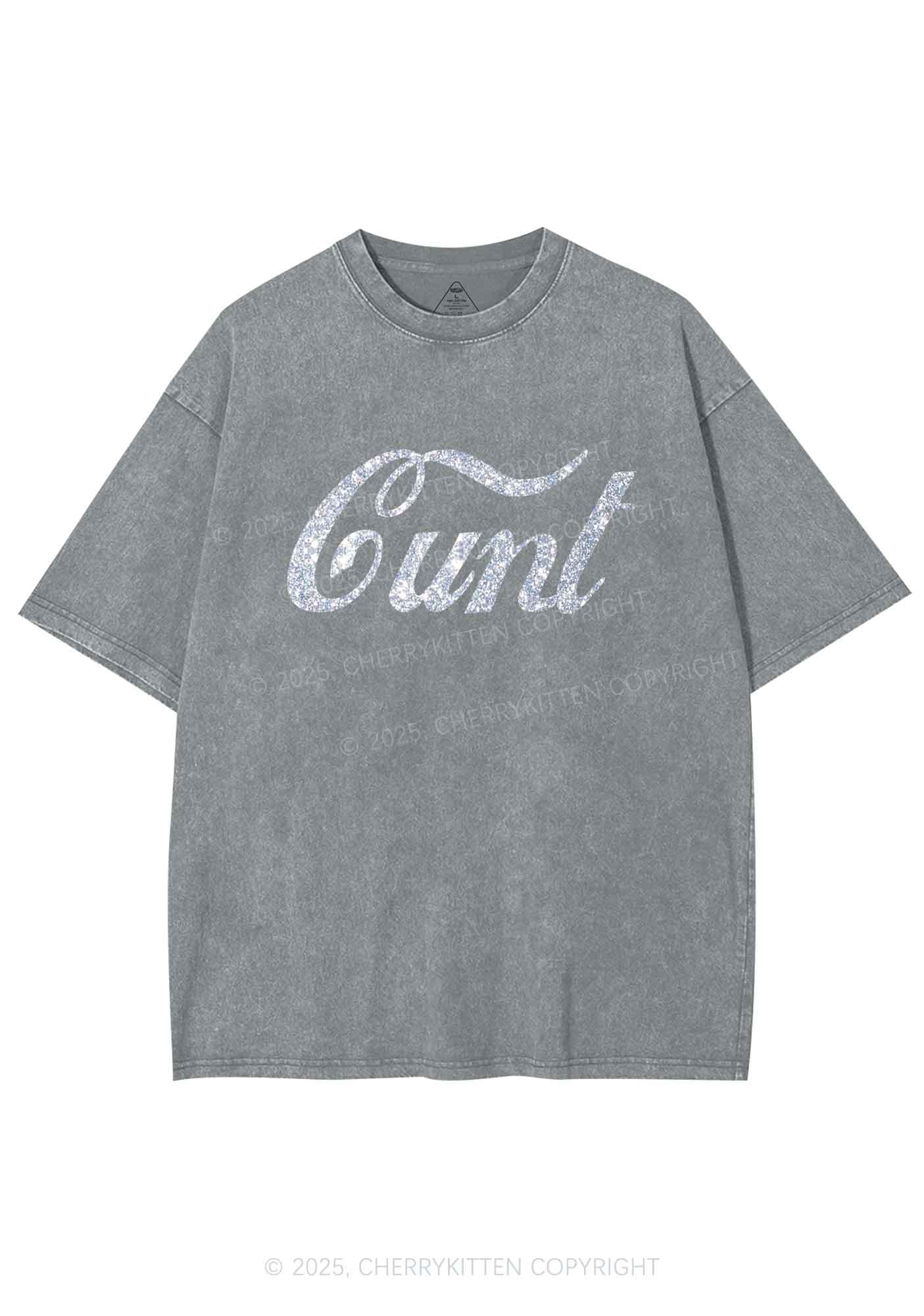 Glitter Special Cxxt Y2K Shirts Washed Tee Cherrykitten