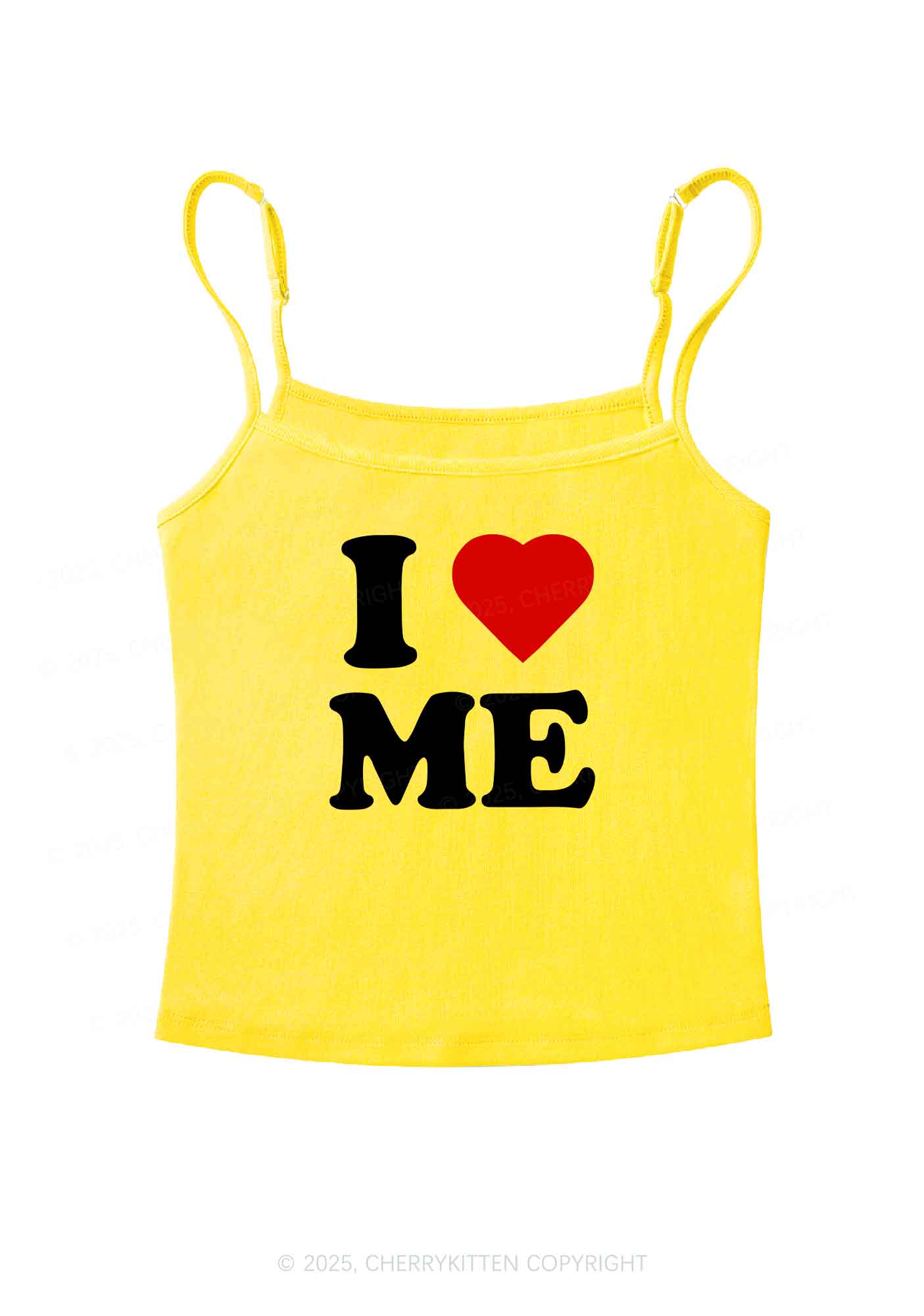 I Love Me Y2K Spaghetti Strap Cami Cherrykitten