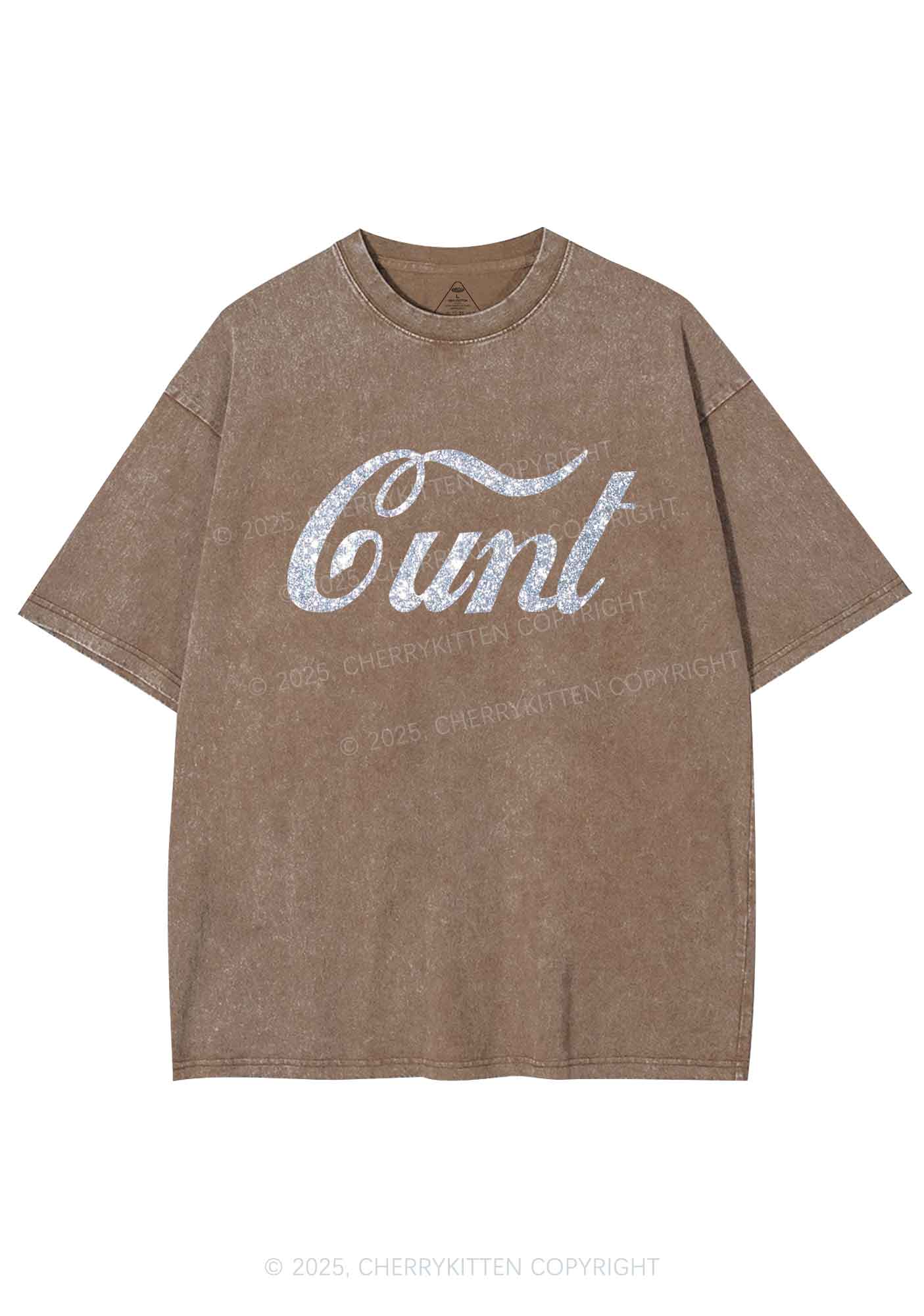 Glitter Special Cxxt Y2K Shirts Washed Tee Cherrykitten