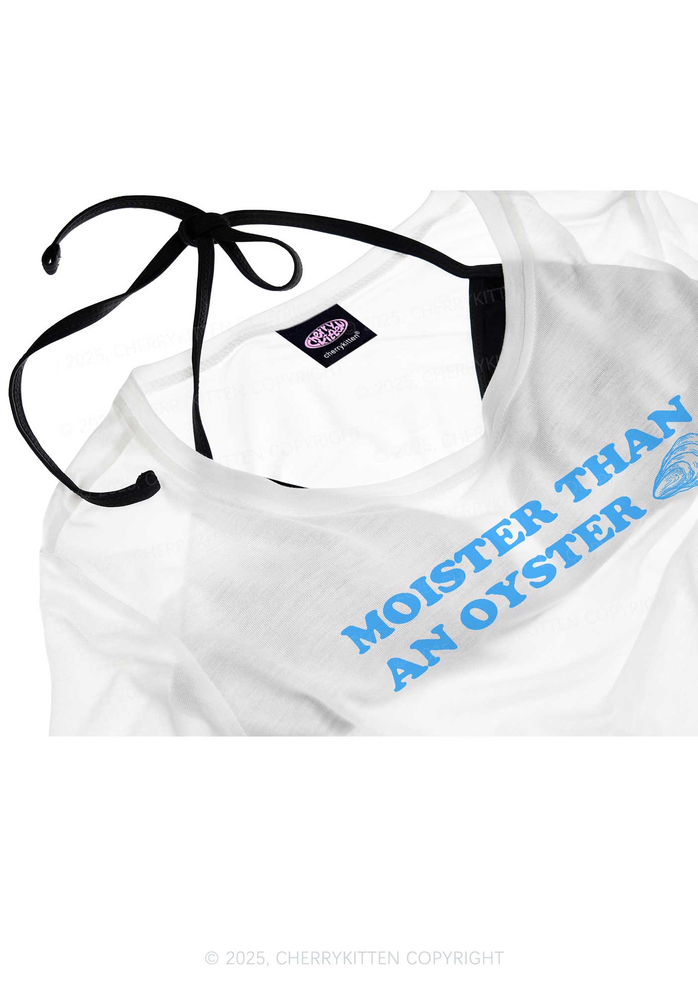 Moister Than An Oyster Y2K Sheer Boyfriend Tee Cherrykitten