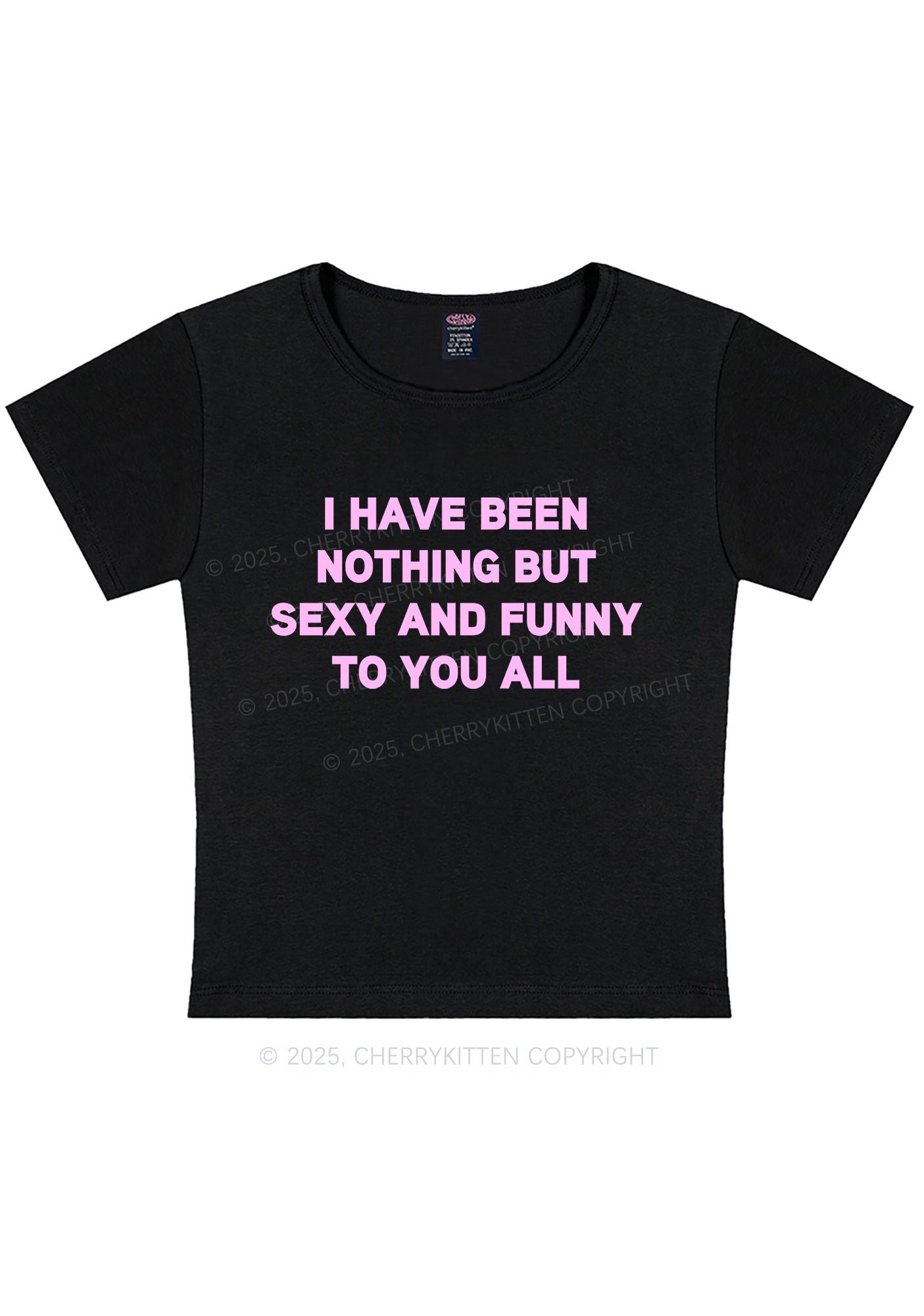 I Have Been Funny Y2K Baby Tee Cherrykitten