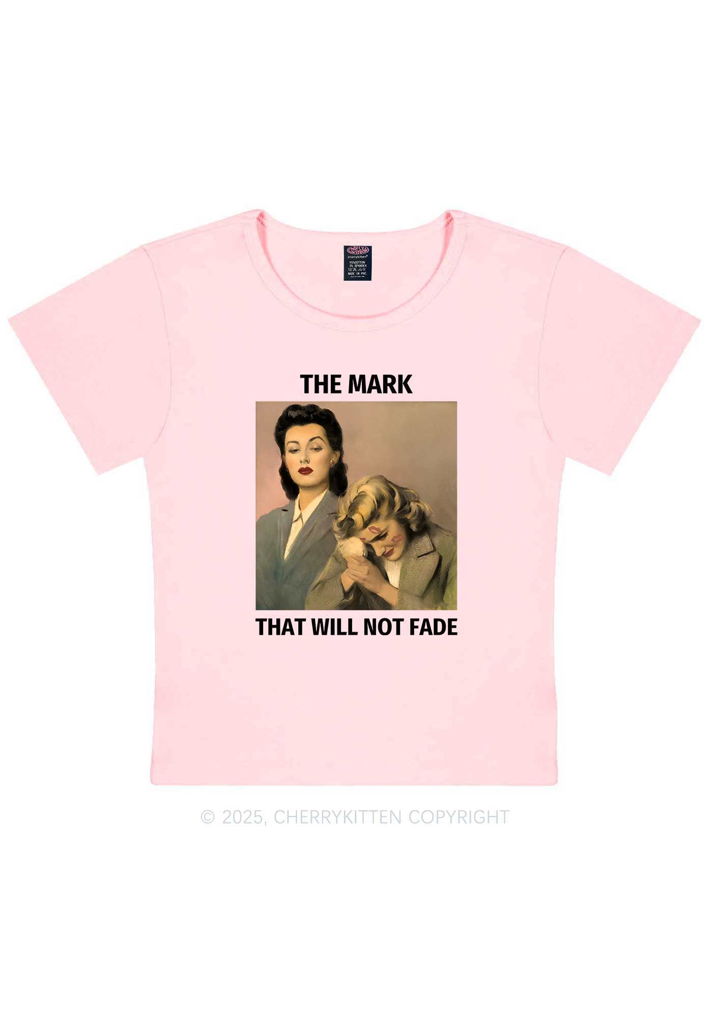 Mark Will Not Fade Pride Y2K Baby Tee Cherrykitten