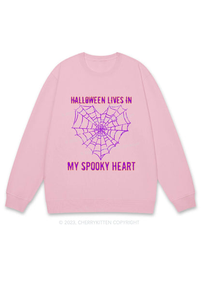 Halloween Lives In My Spooky Heart Y2K Sweatshirt Cherrykitten