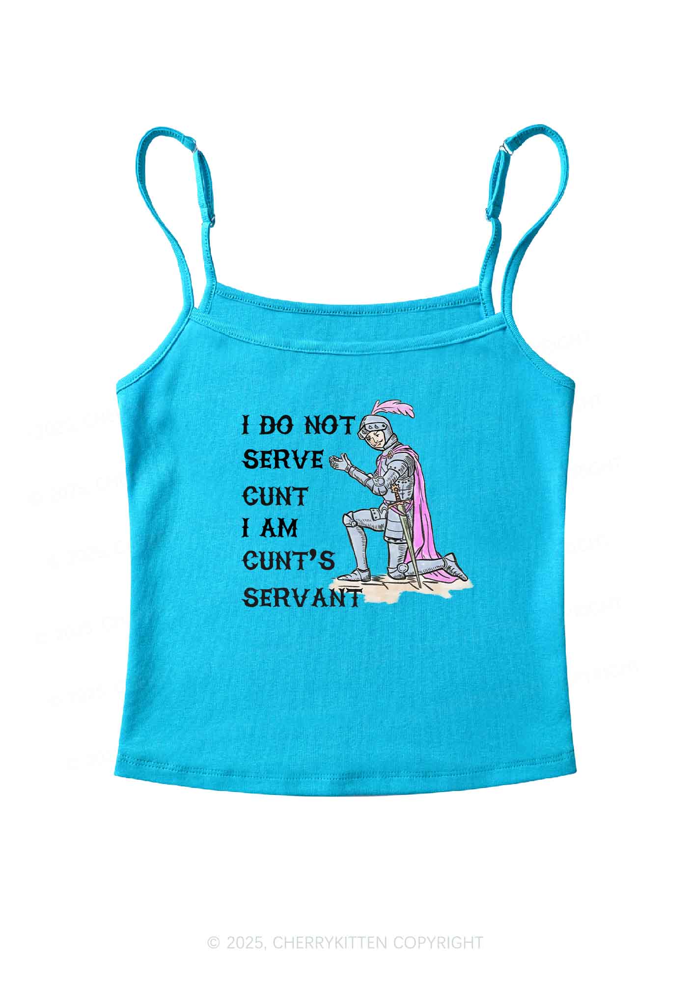 I Am Cxxt Servant Y2K Spaghetti Strap Cami Cherrykitten