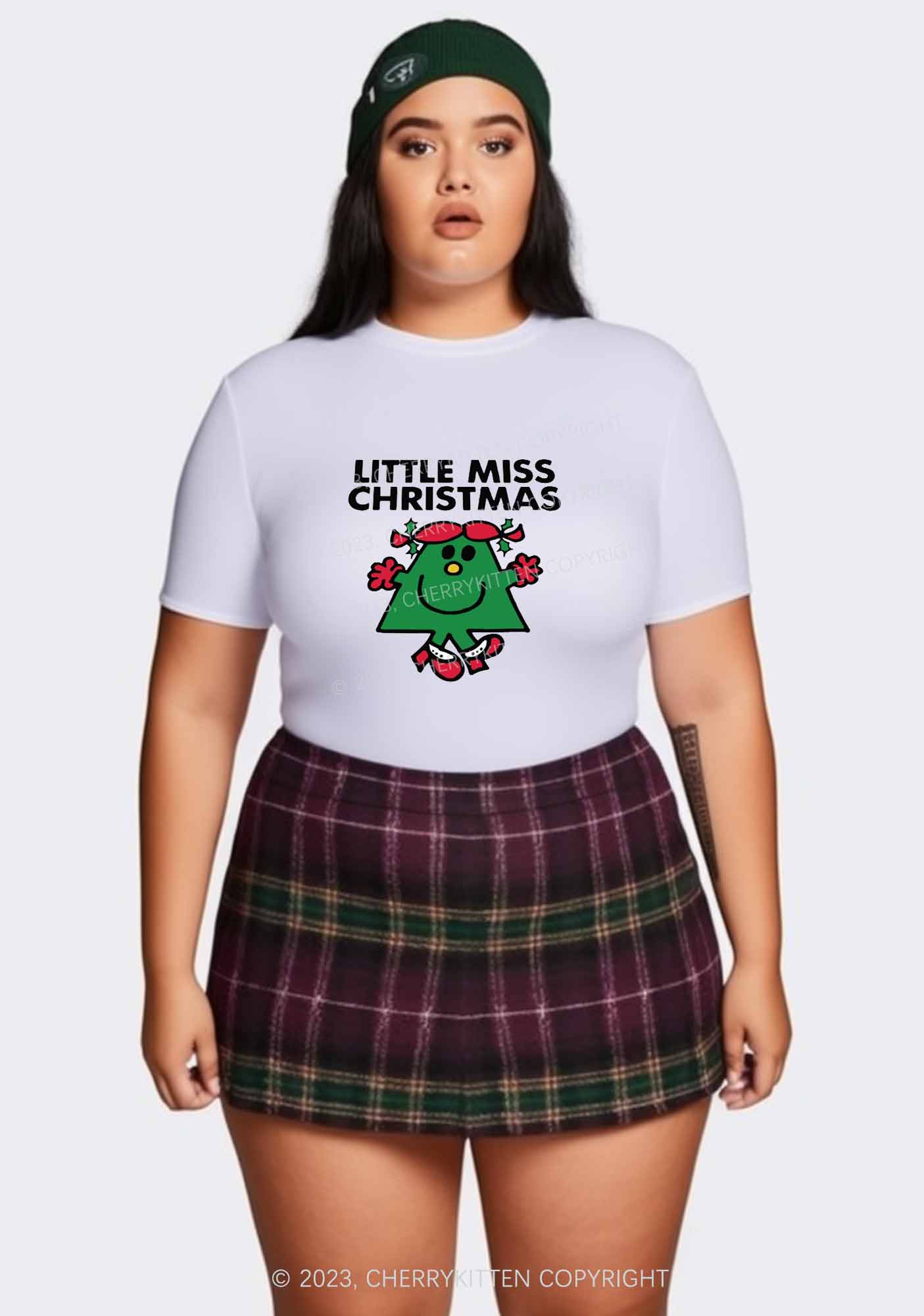 Little Miss Christmas Baby Tee Cherrykitten