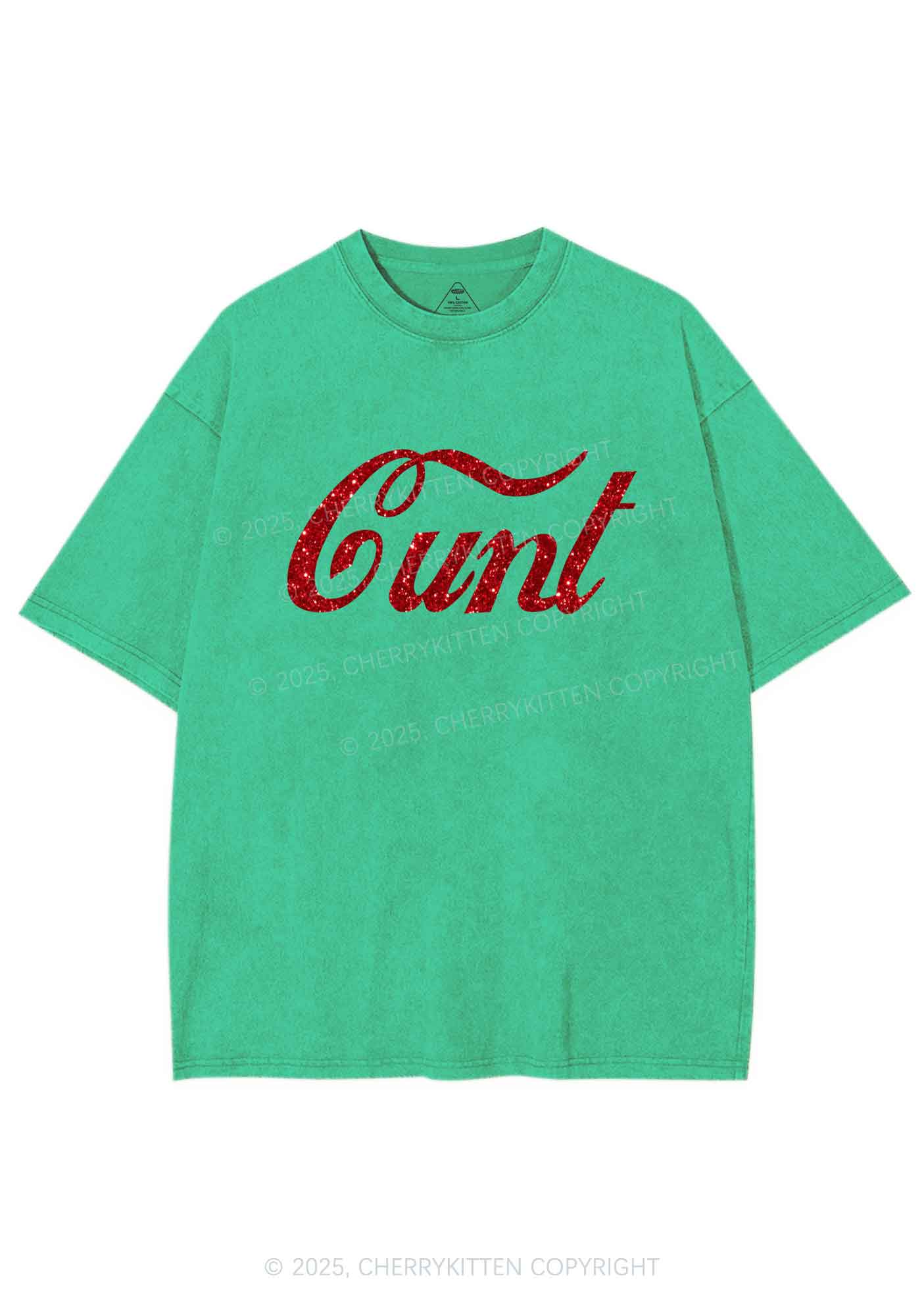 Glitter Special Cxxt Y2K Shirts Washed Tee Cherrykitten