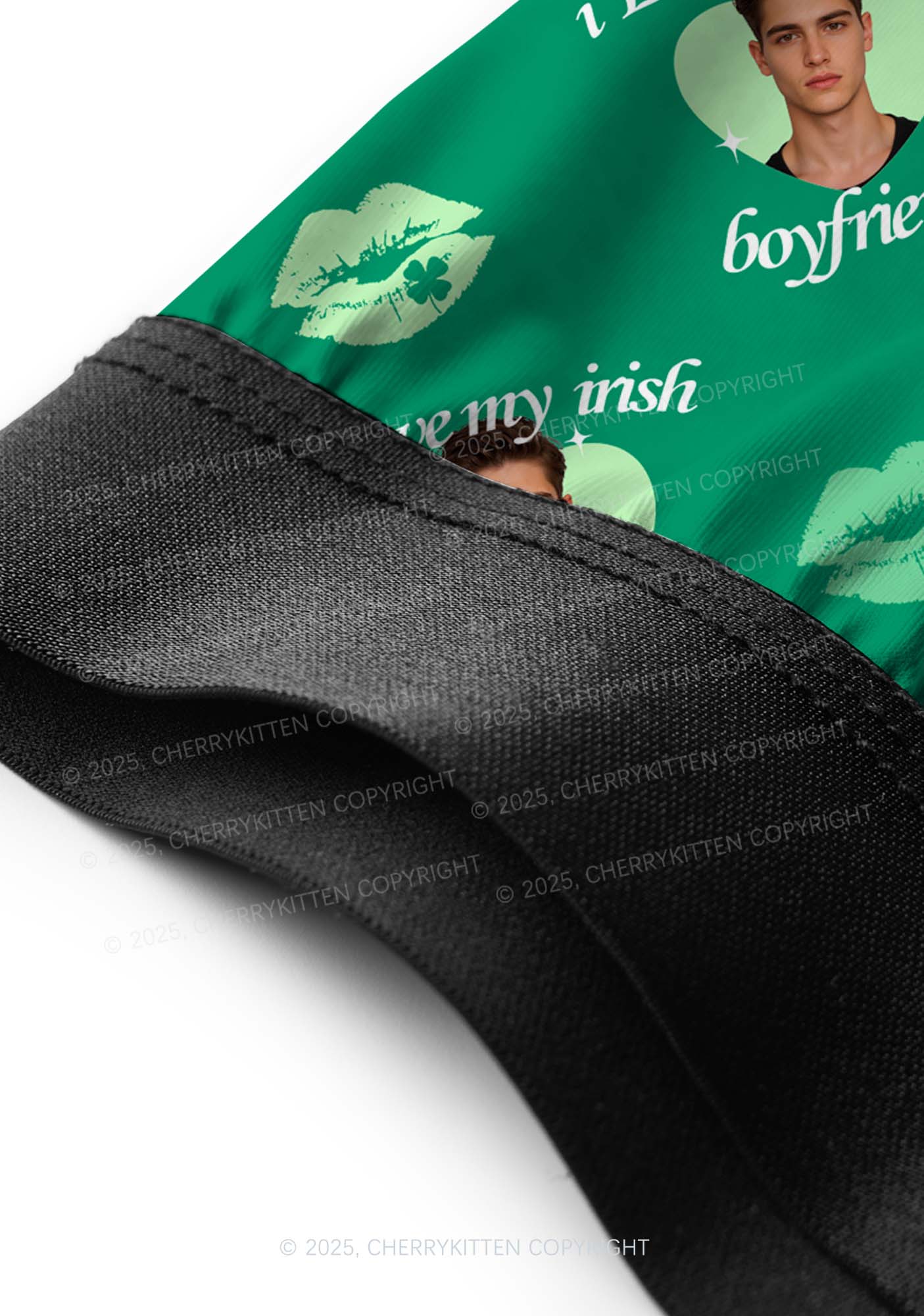 Custom I Love My Irish BF St Patricks Y2K Print Men Boxer Briefs Cherrykitten