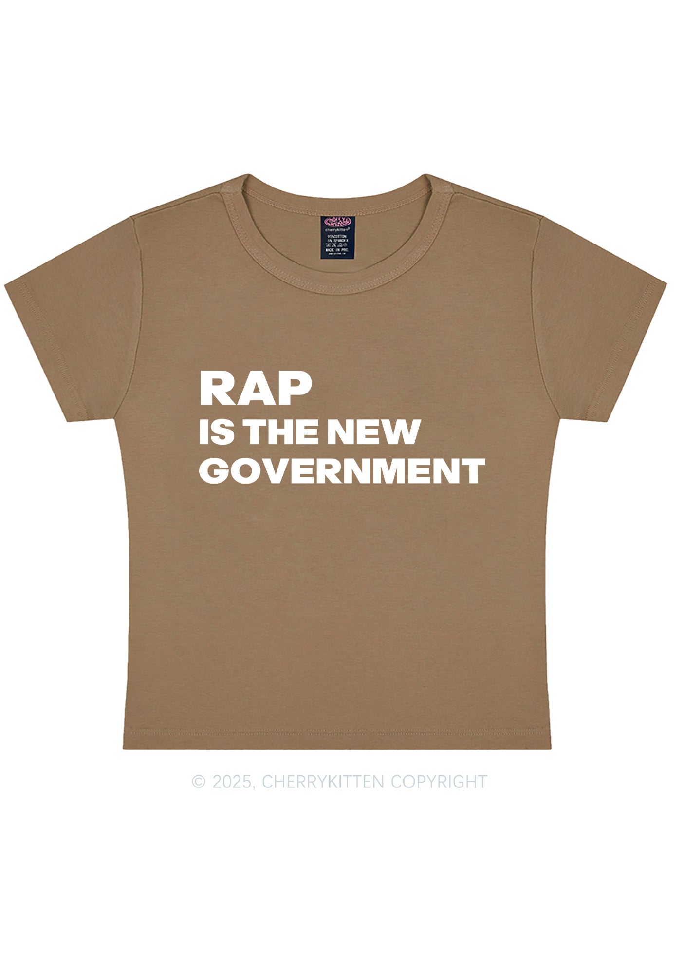 Rap Government Y2K Baby Tee Cherrykitten