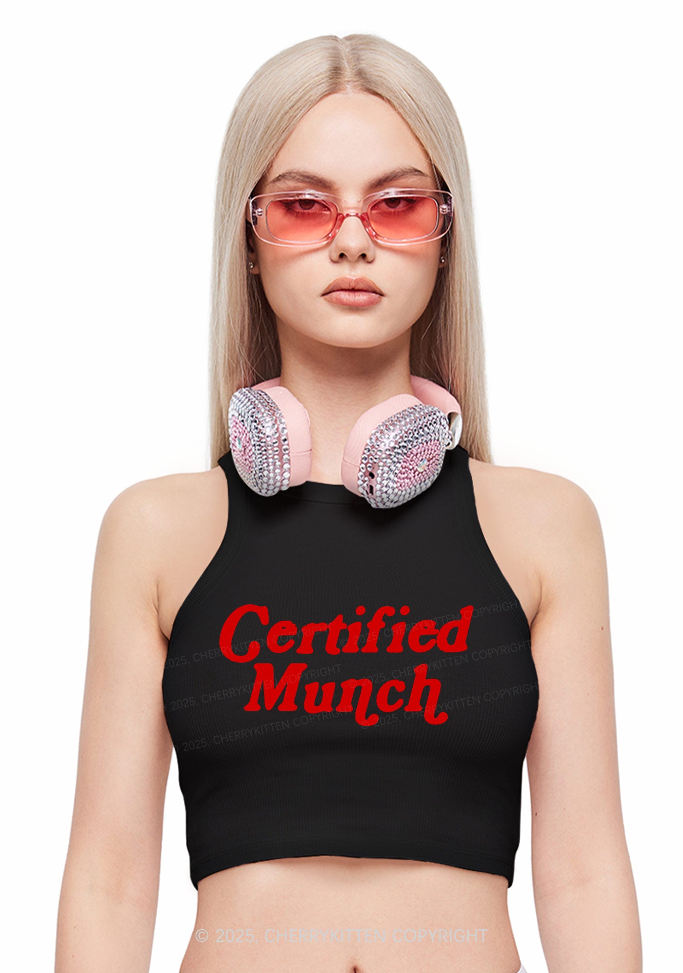Certified Munch Y2K Crop Tank Top Cherrykitten