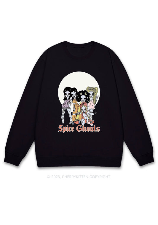 Spice Ghouls Halloween Y2K Sweatshirt Cherrykitten