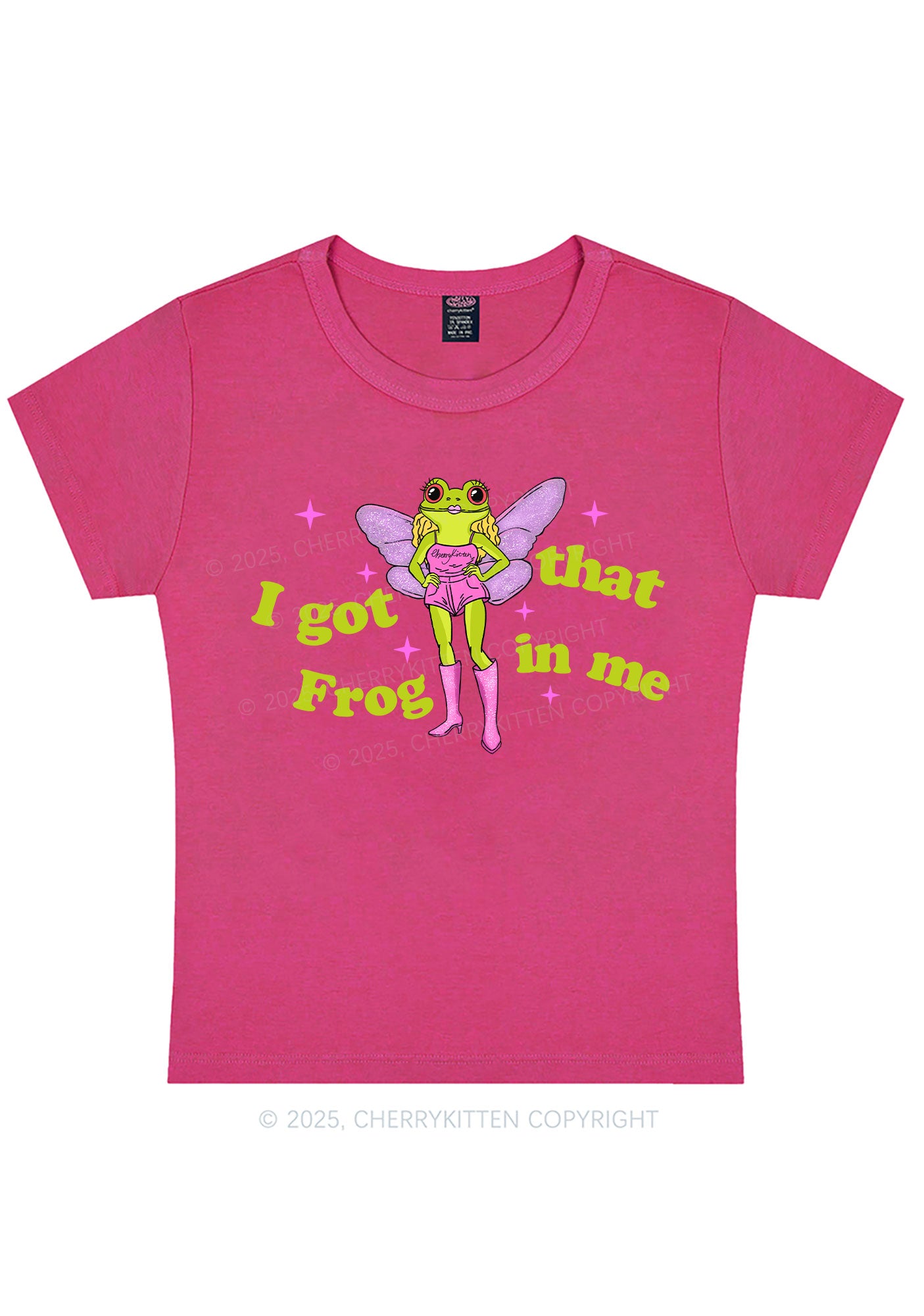 I Got That Frog Y2K Baby Tee Cherrykitten
