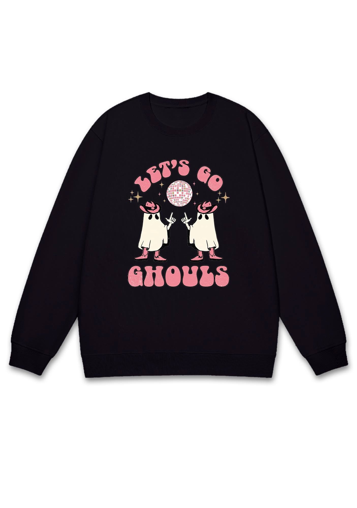 Let's Go Ghouls Halloween Y2K Sweatshirt Cherrykitten