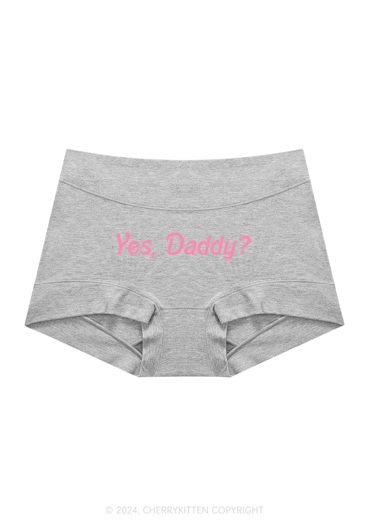 Yes Daddy Y2K Mid Rise Waist Boyshort Cherrykitten