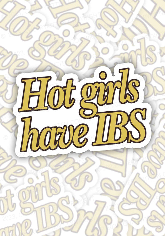 Hot Girls Have IBS 1Pc Y2K Sticker Cherrykitten