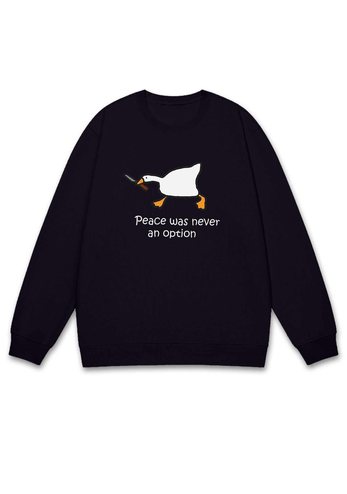 Peace Was Never An Option Y2K Sweatshirt