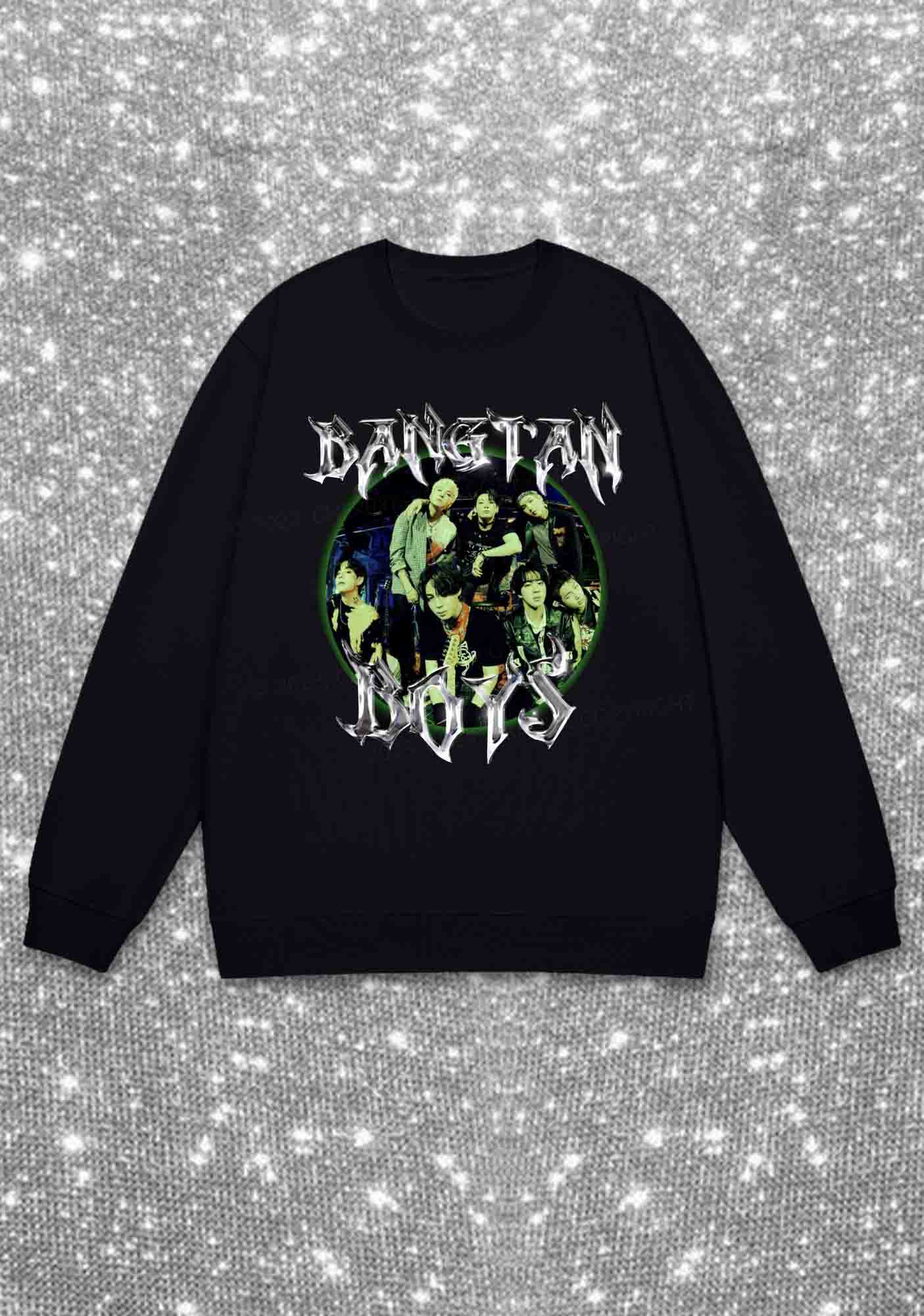 The Bangtan Boys Kpop Y2K Sweatshirt Cherrykitten