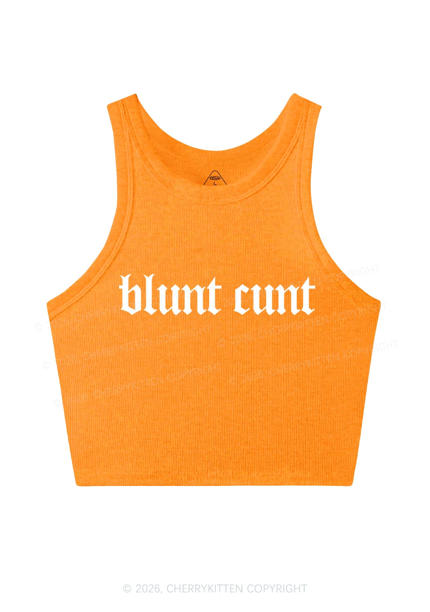 Blunt Cxxt Y2K Crop Tank Top Cherrykitten