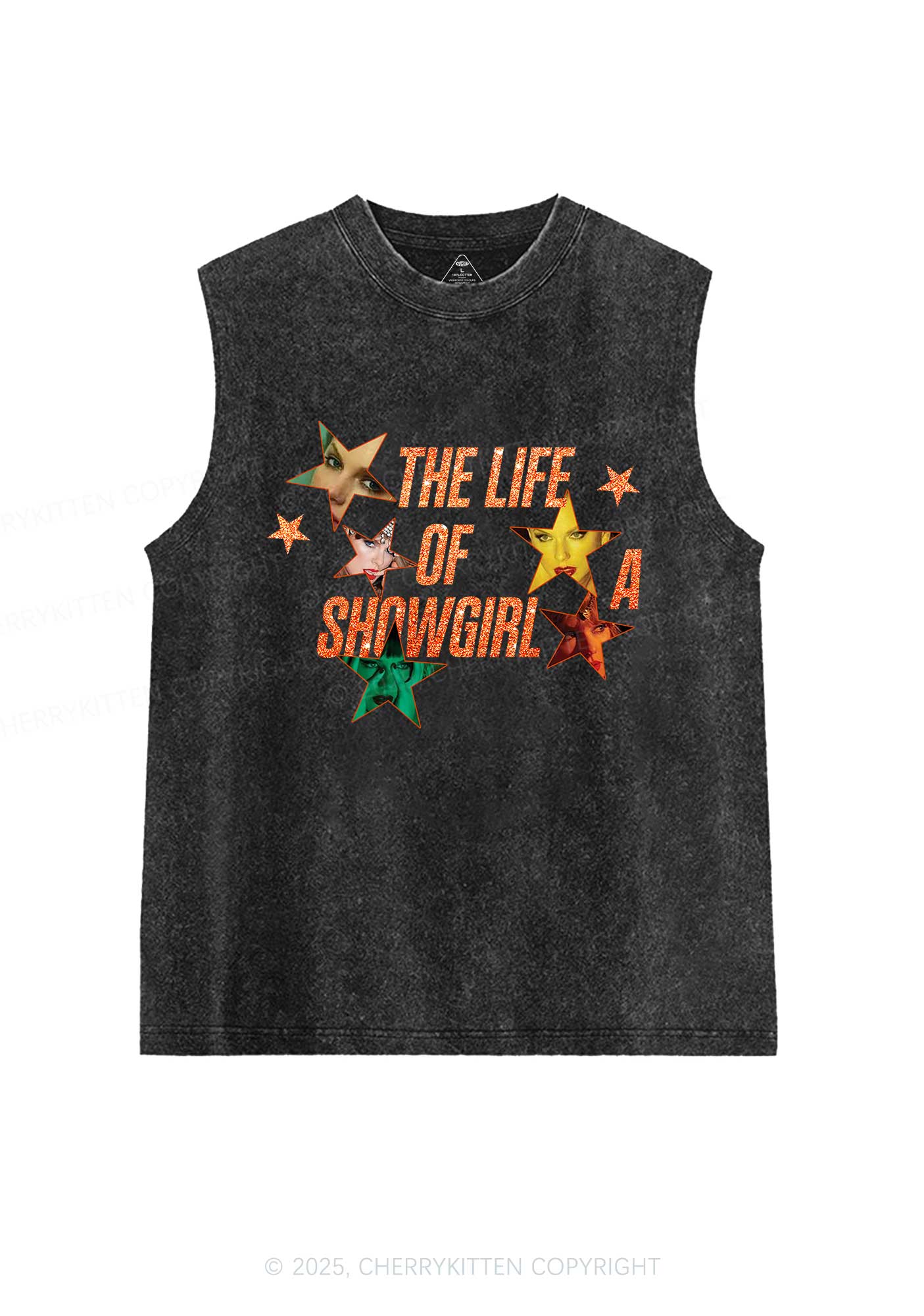 Star TS Photo Y2K Washed Muscle Tank Cherrykitten