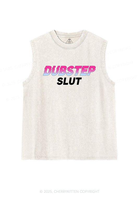 Dubstep Slxt Y2K Washed Muscle Tank Cherrykitten