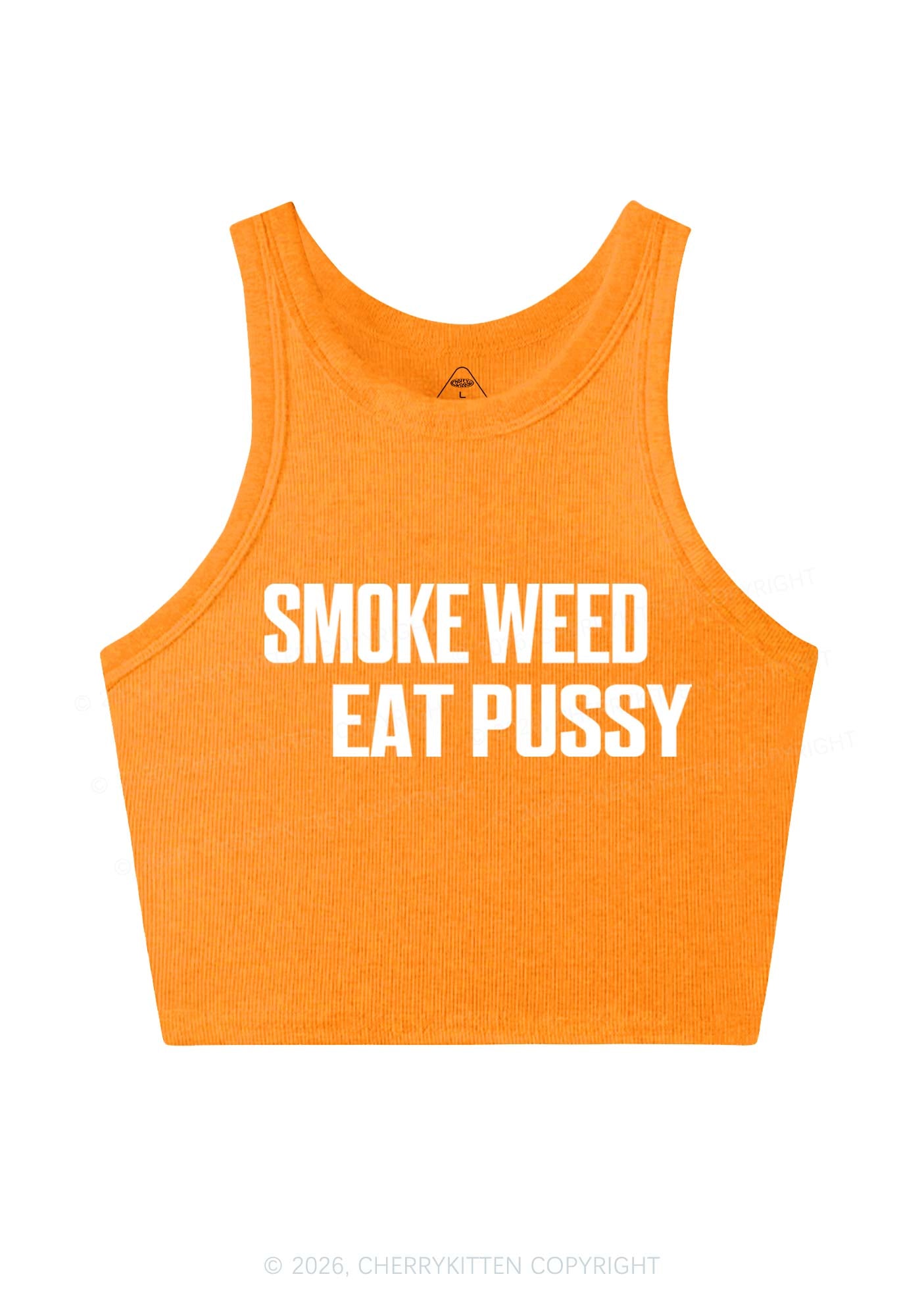 Smoke Wxxd Eat Puxxy Y2K Crop Tank Top Cherrykitten