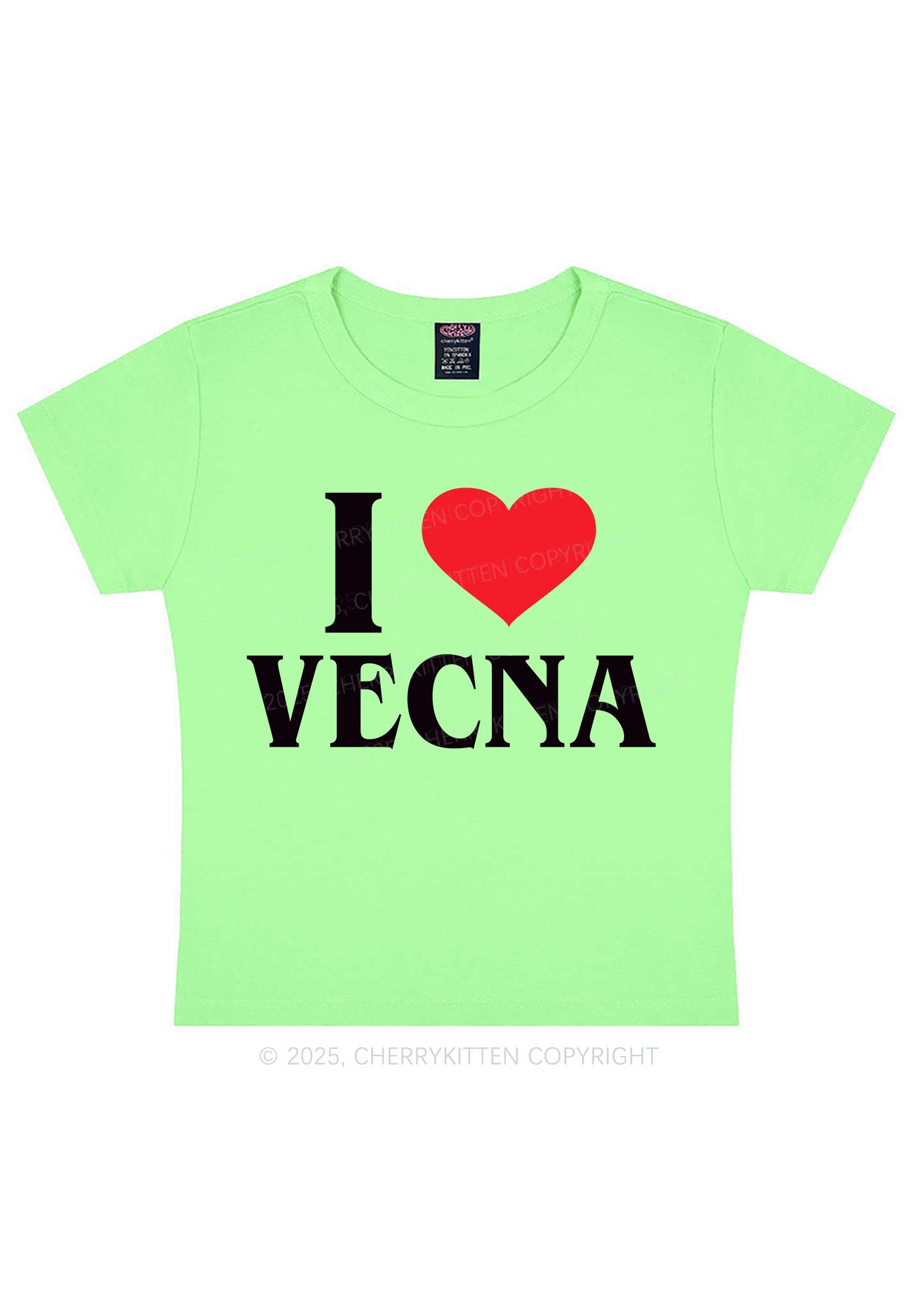 I Love VN Y2K Baby Tee Cherrykitten