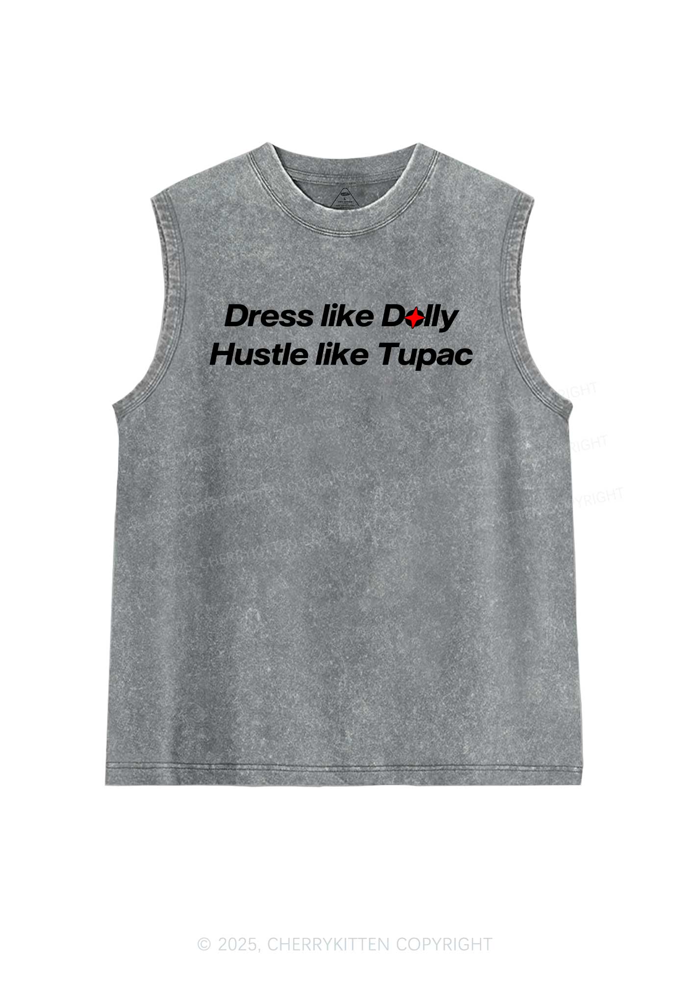 Dress Like Doll Y2K Washed Muscle Tank Cherrykitten