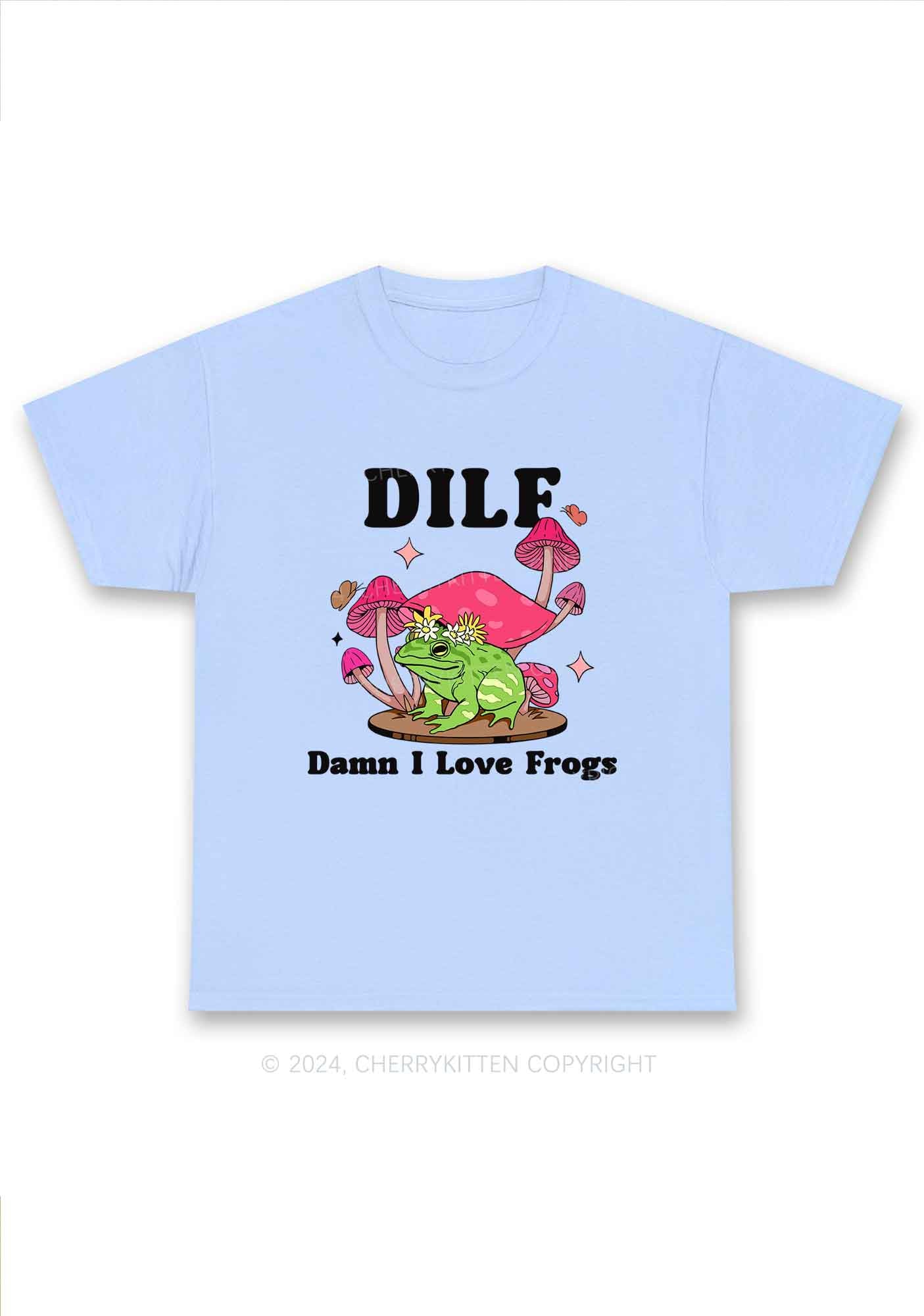 I Love Frogs Y2K Chunky Shirt Cherrykitten