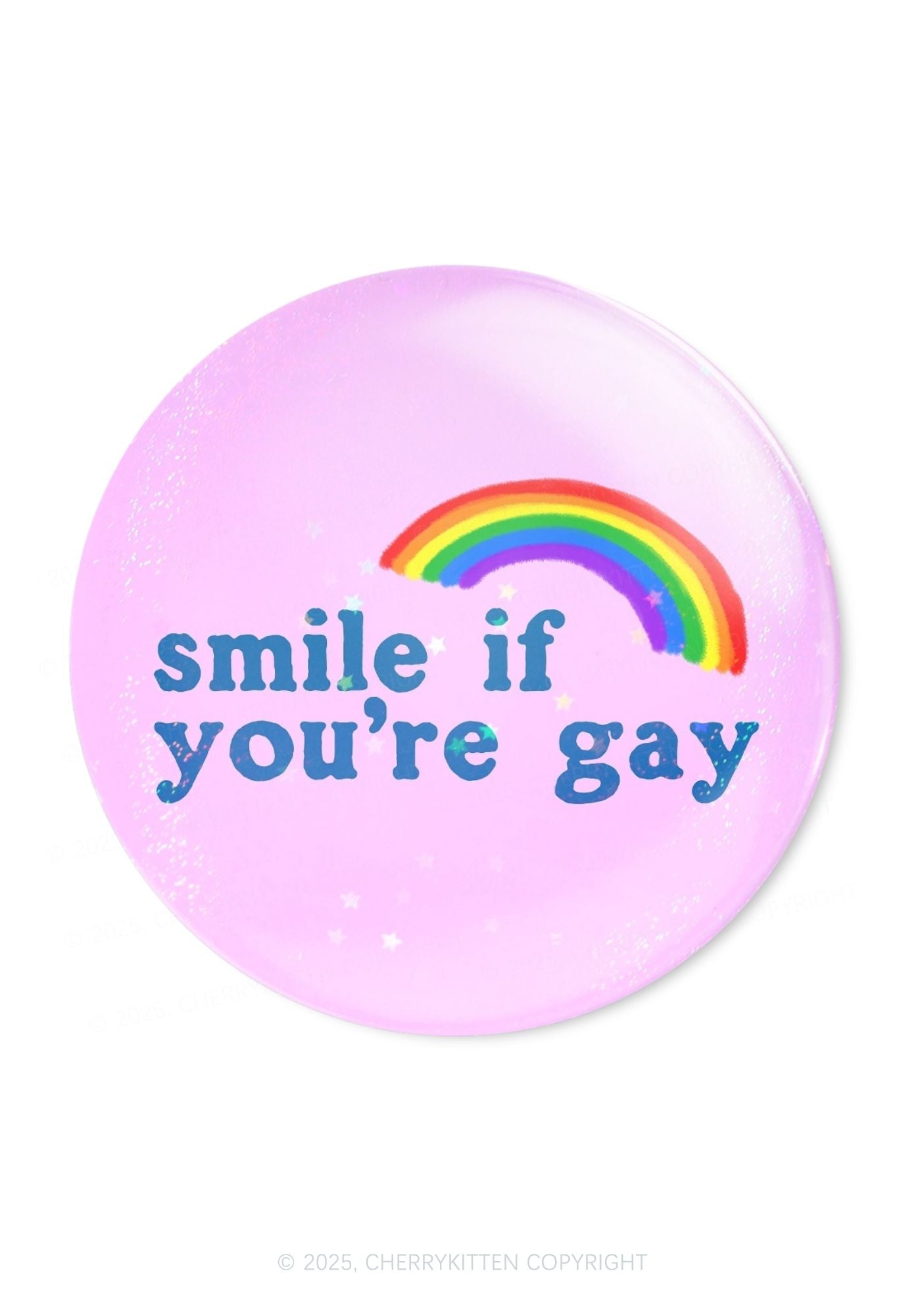 Rainbow Smile If You're Gay Pride 1Pc Y2K Pin Badge Cherrykitten